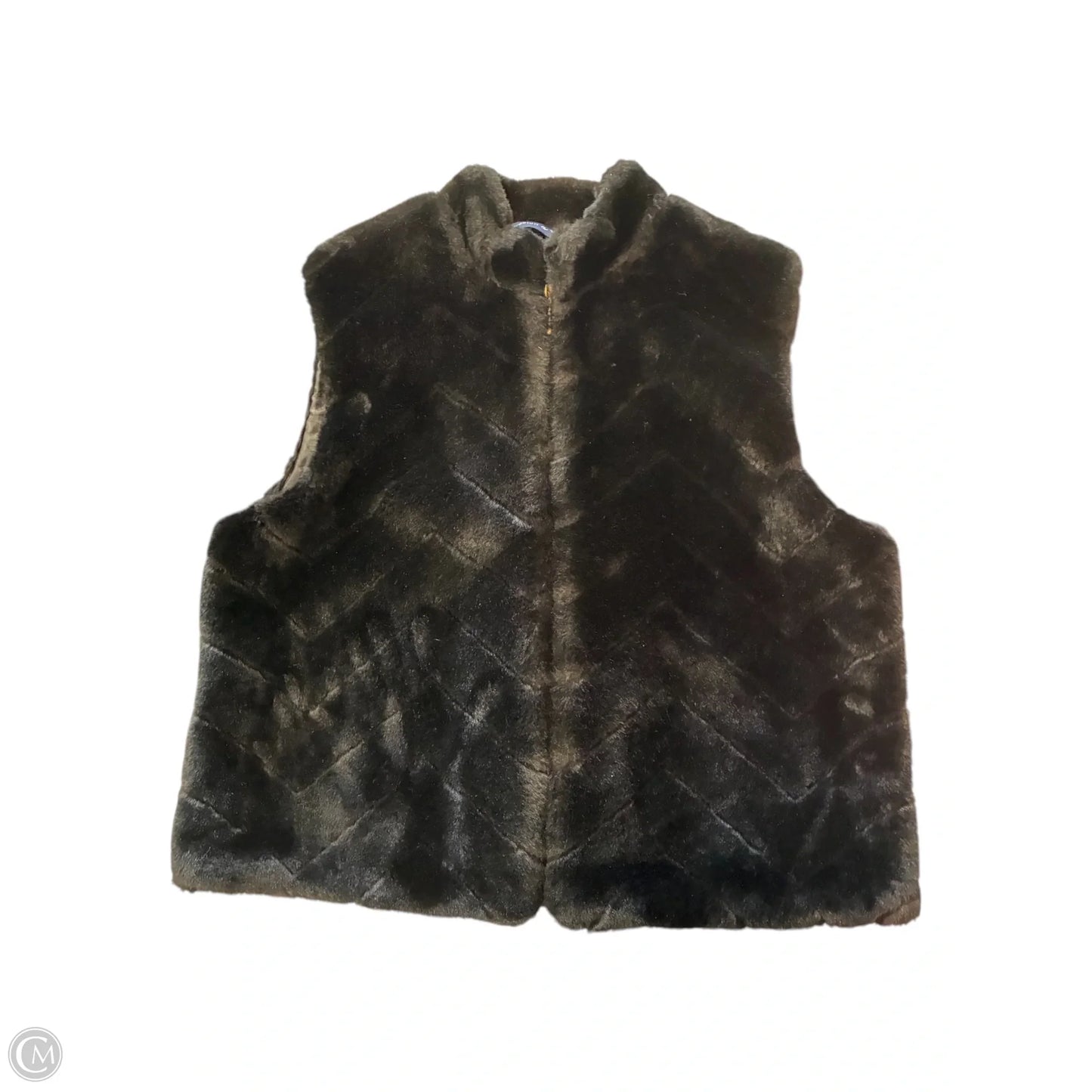 Vest Faux Fur & Sherpa By Preston And New York In Black, Size: Xl