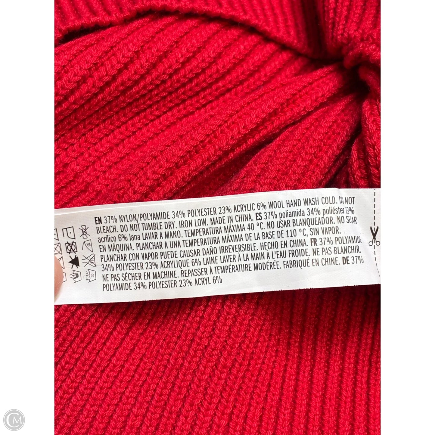 Vest Sweater By English Factory In Red, Size: S