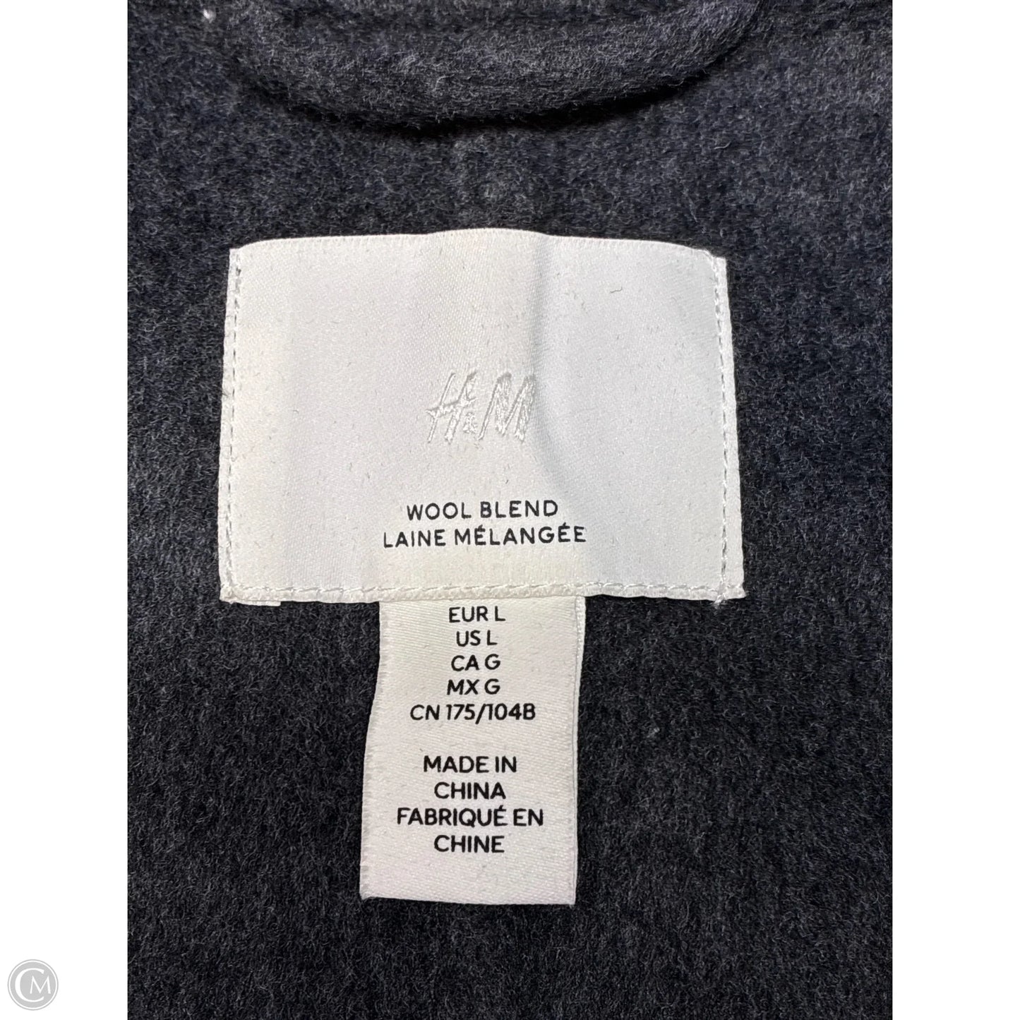 Coat Other By H&m In Grey, Size: L