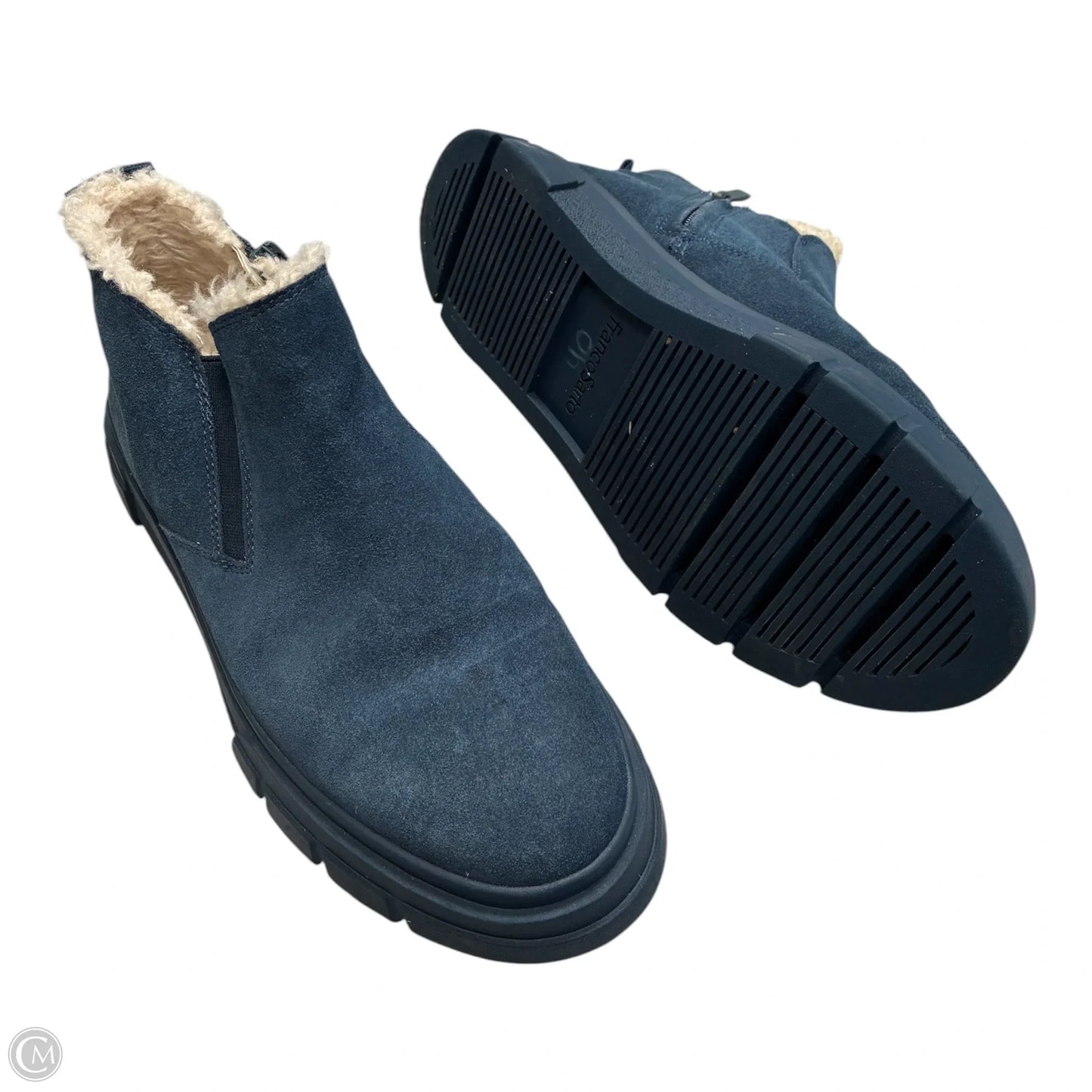 Boots Ankle Flats By Franco Sarto In Blue, Size: 7.5
