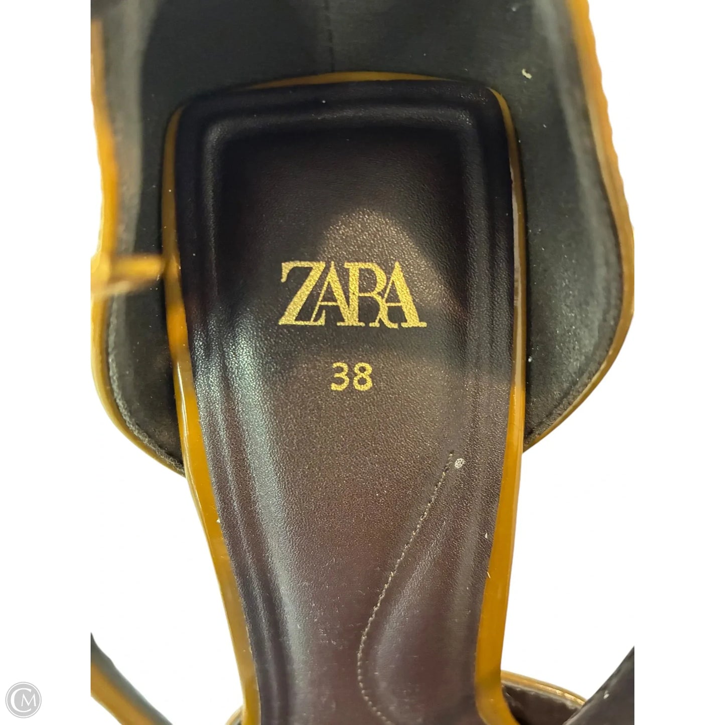 Shoes Heels Stiletto By Zara In Brown, Size: 7.5
