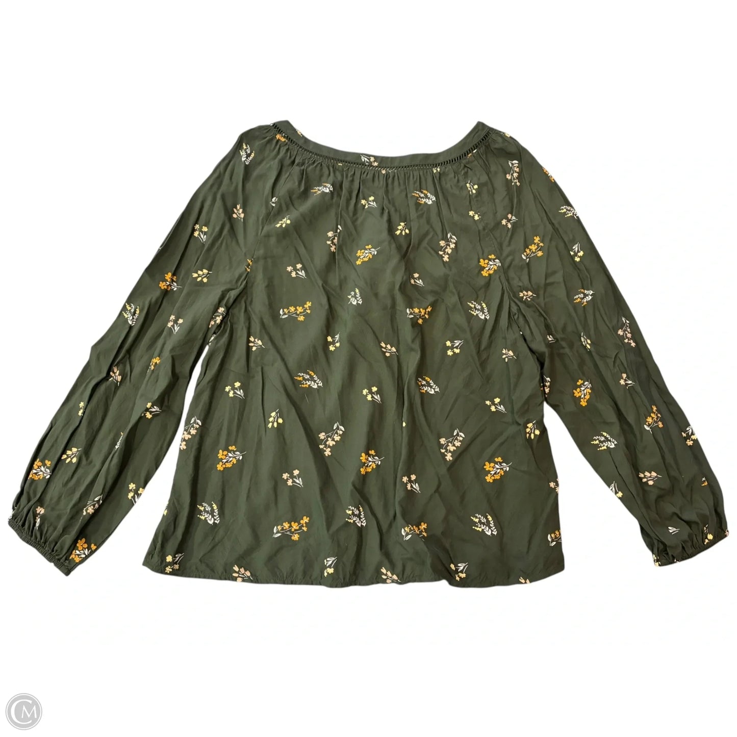 Top Long Sleeve By Loft In Green, Size: Xl