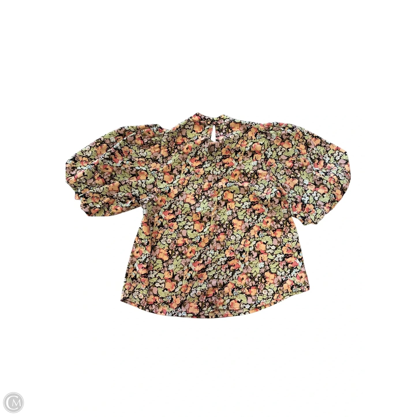 Blouse Short Sleeve By Thml In Floral Print, Size: Xs