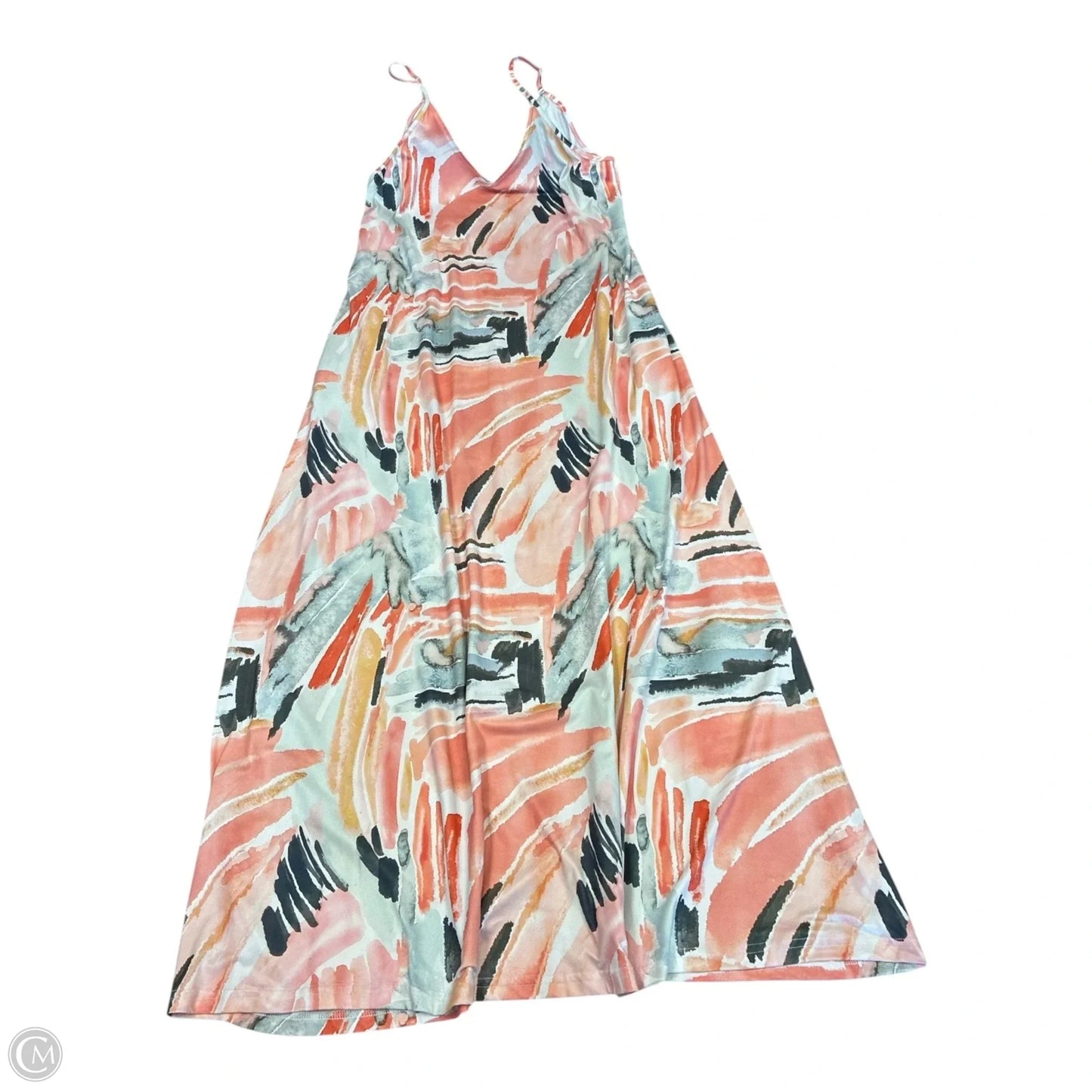 Dress Casual Maxi By Cmf In Pink & Silver, Size: L