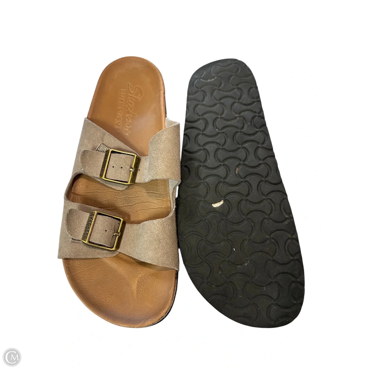 Sandals Flats By Skechers In Beige, Size: 8