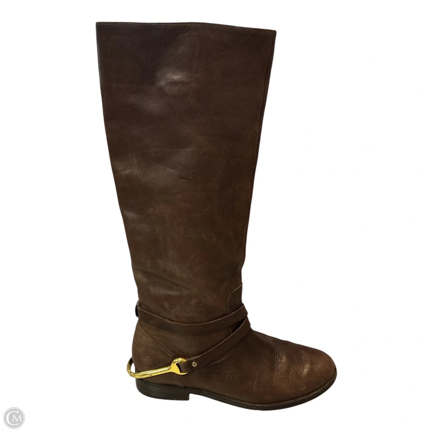 Boots Knee Flats By Lauren By Ralph Lauren In Brown, Size: 8