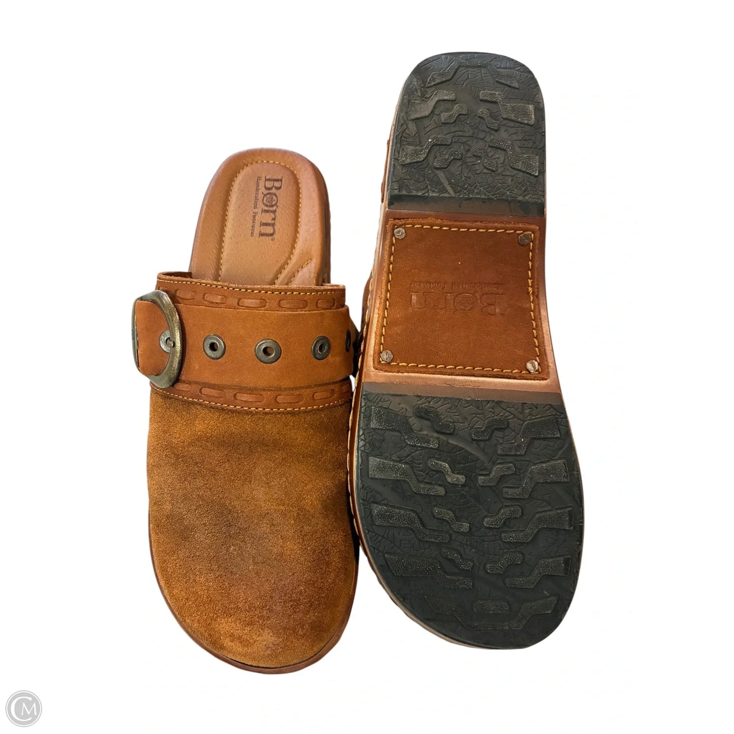 Shoes Heels Wedge By Born In Brown, Size: 8