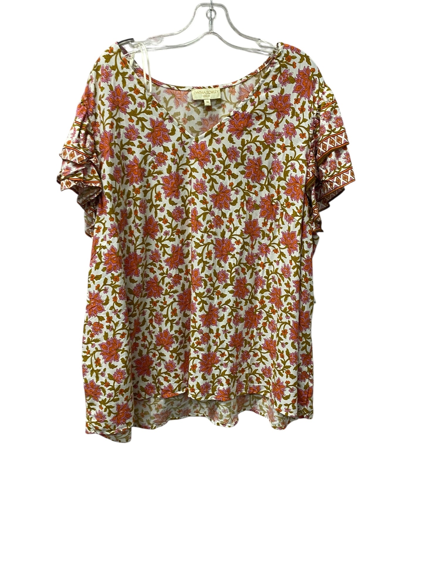 Top Ss By Cynthia Rowley In Tan, Size:3X