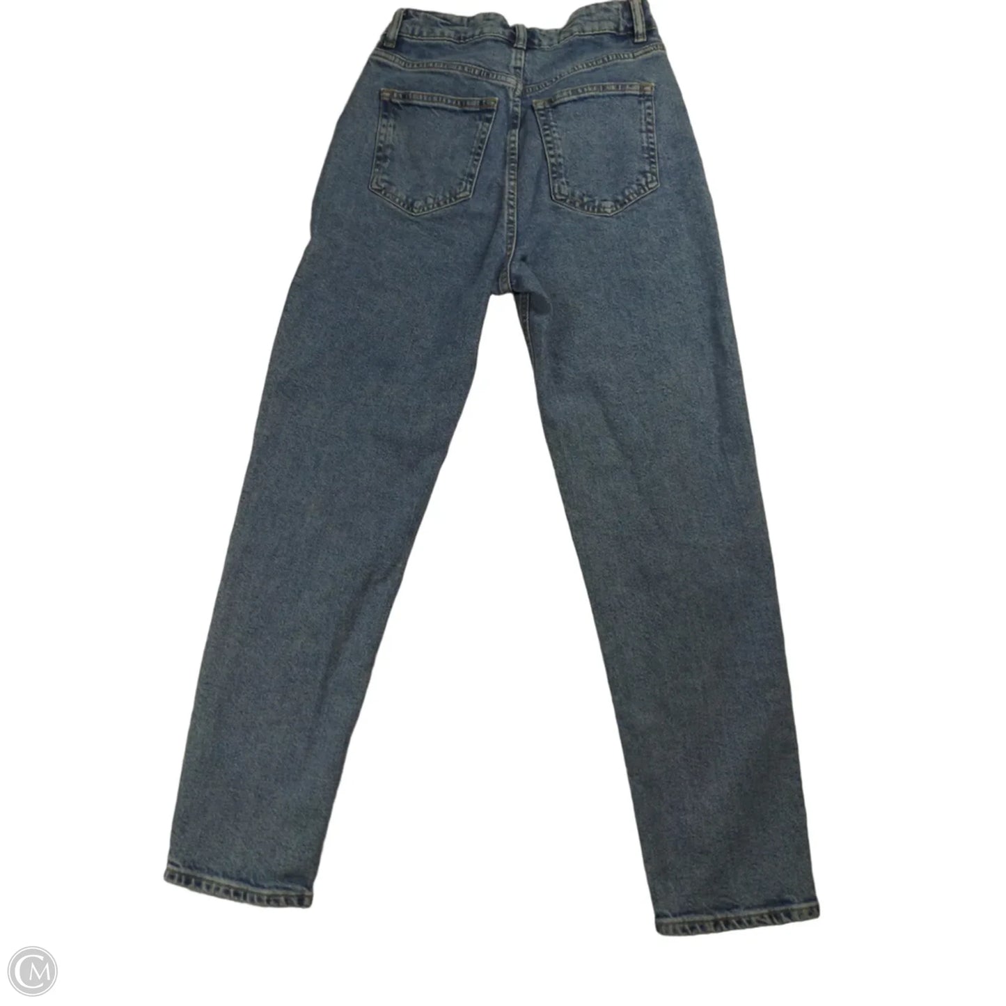 Jeans Straight By H&m In Blue Denim, Size: 4