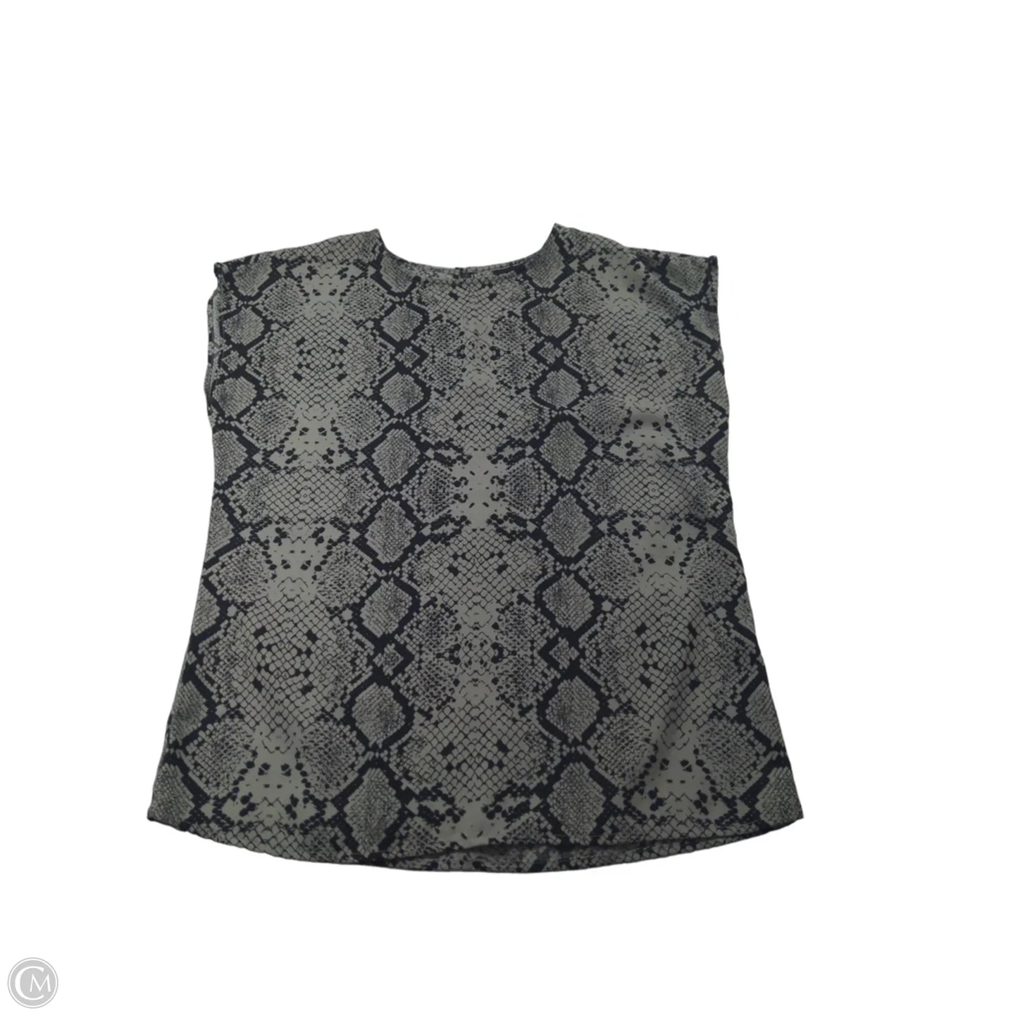 Top Sleeveless By Halogen In Snakeskin Print, Size: Xs