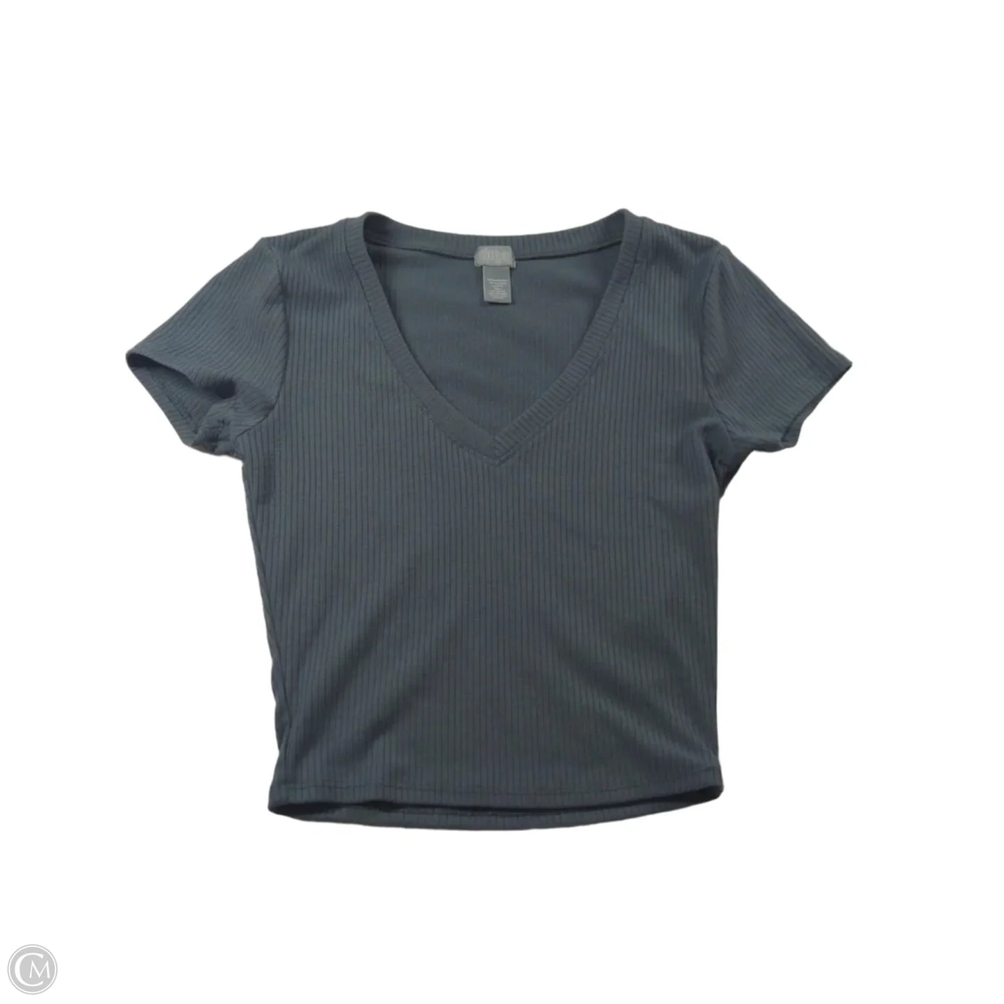 Top Short Sleeve Basic By Clothes Mentor In Grey, Size: Xs