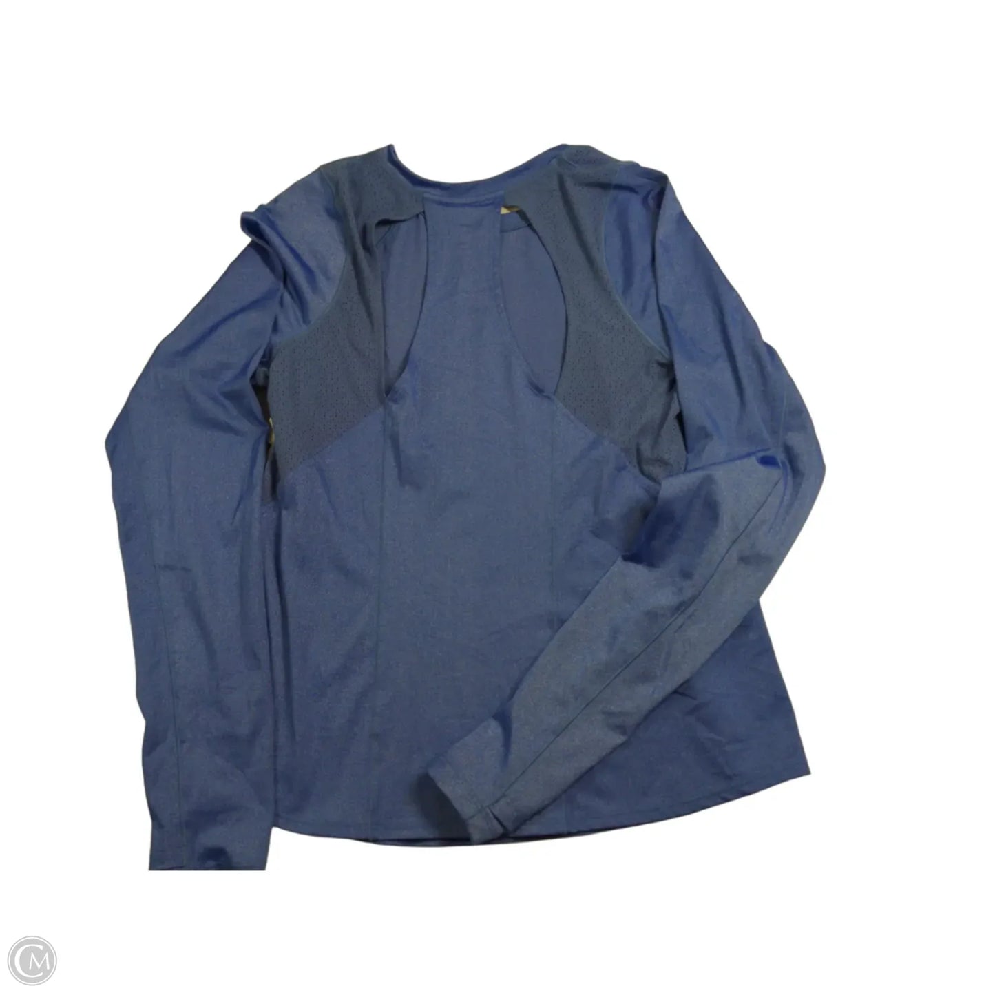 Athletic Top Long Sleeve Crewneck By Under Armour In Blue, Size: L