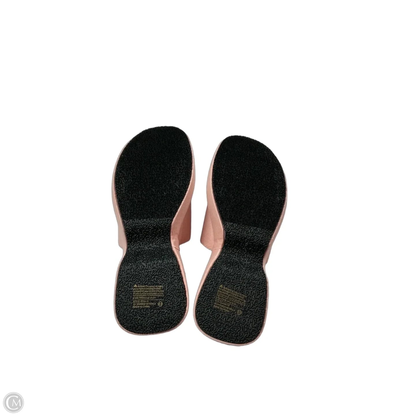 Sandals Heels Platform By Clothes Mentor In Pink, Size: 8.5