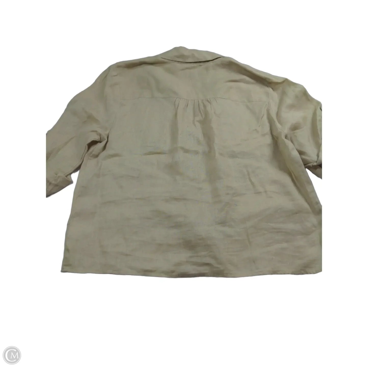 Blouse 3/4 Sleeve By Inc In Beige, Size: L
