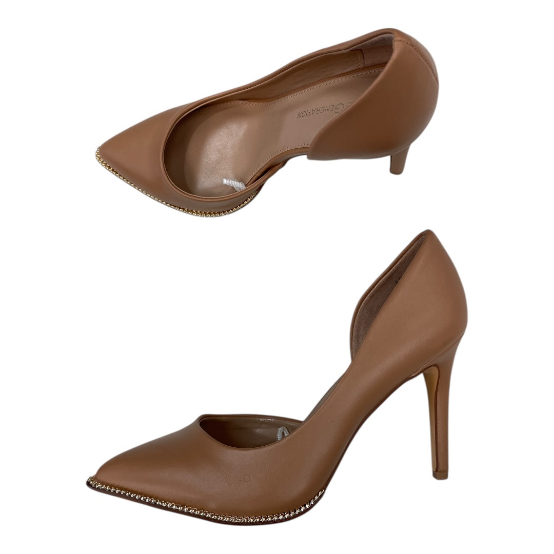 Shoes Heels Kitten By Bcbgeneration In Tan, Size:6.5