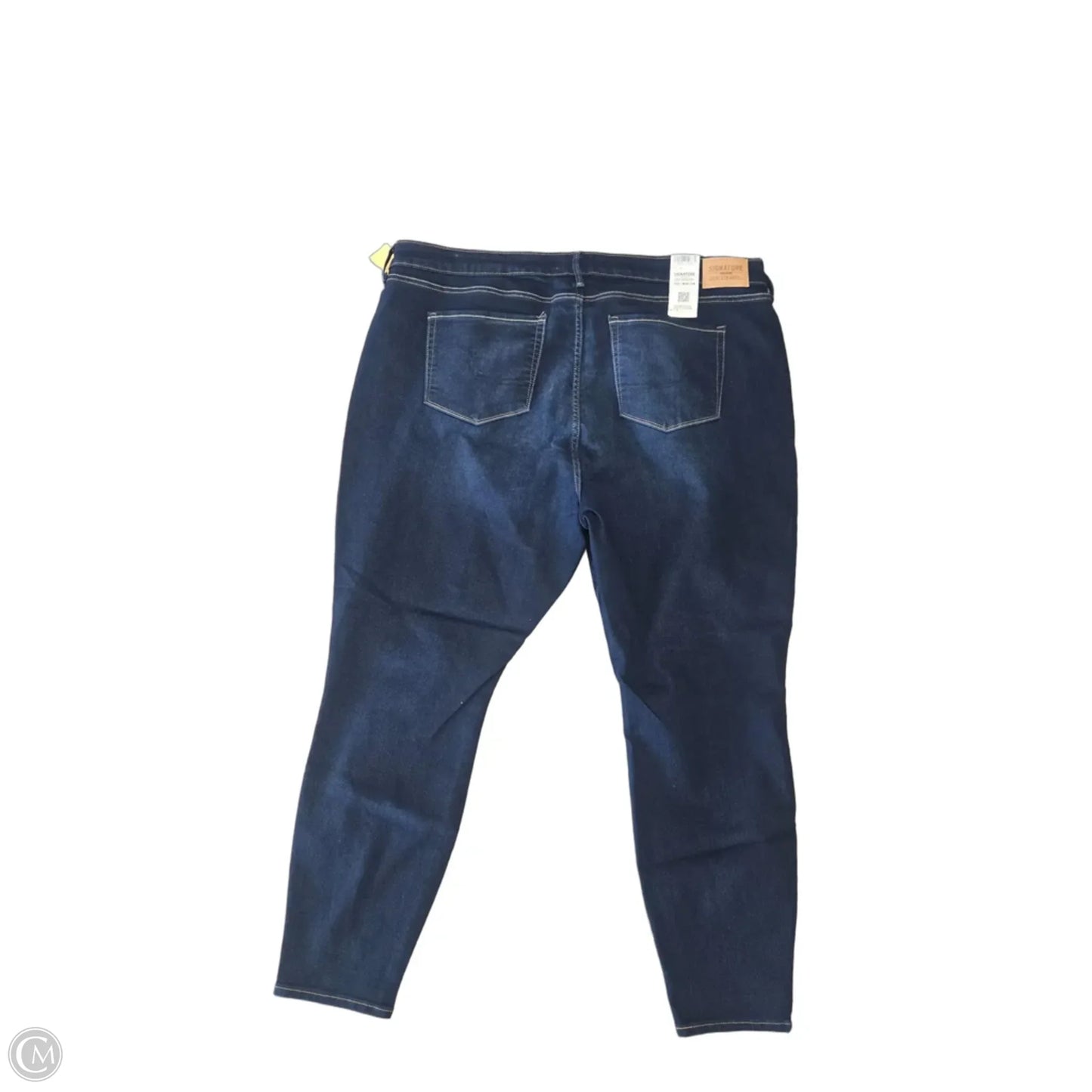 Jeans Skinny By Levis Signature In Blue Denim, Size: 22
