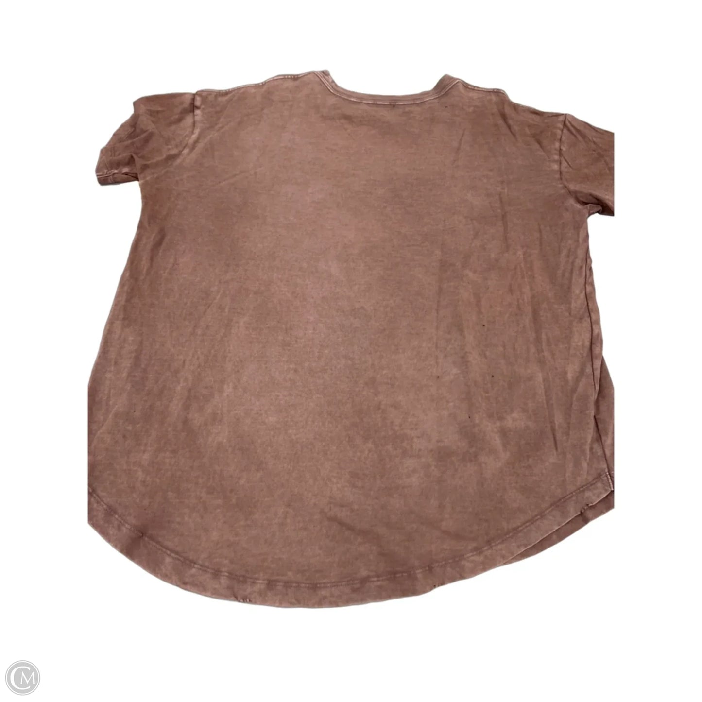 Top Short Sleeve Basic By Aerie In Brown, Size: M