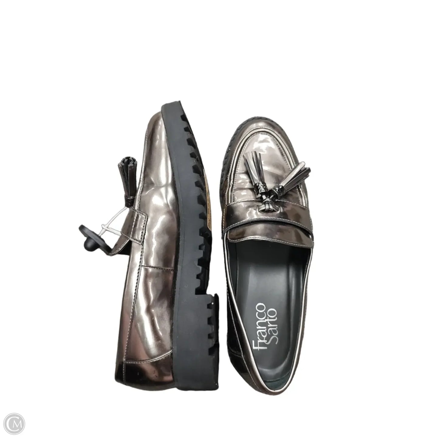 Shoes Flats By Franco Sarto In Silver, Size: 7.5