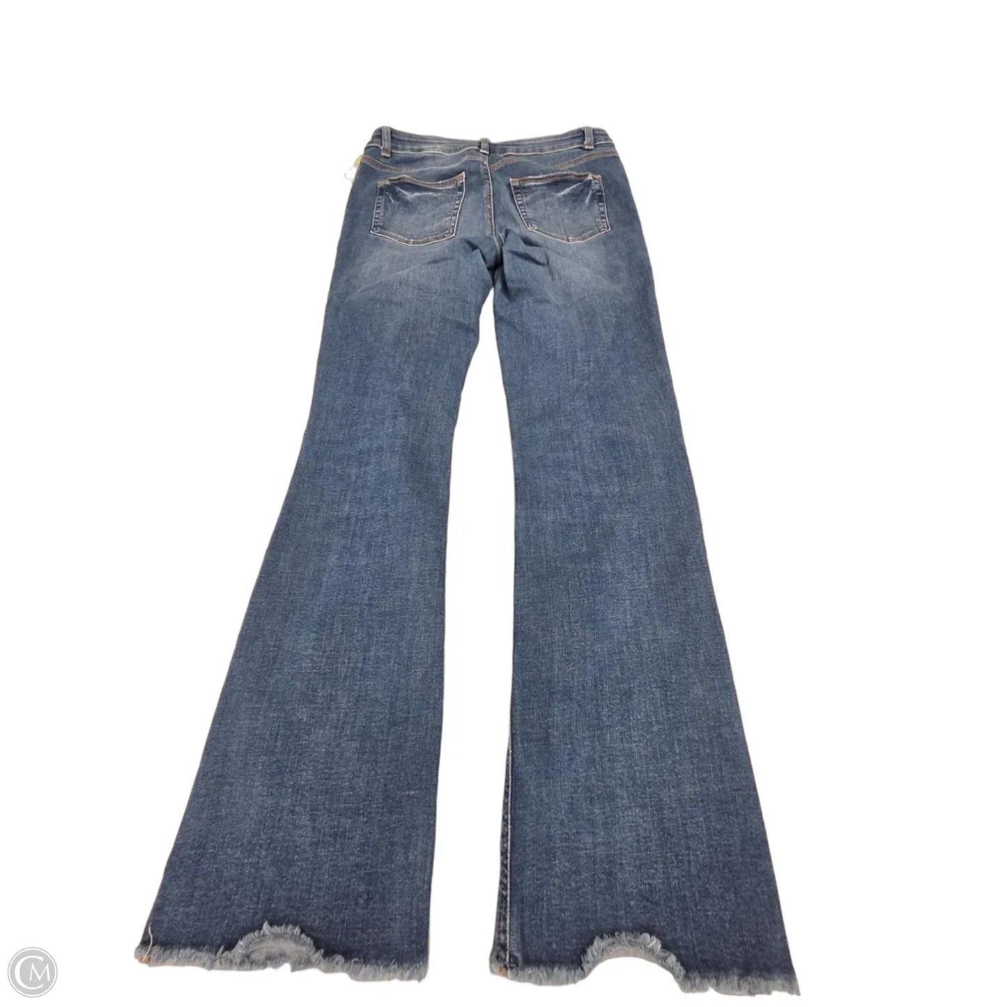 Jeans Flared By Edgely In Blue Denim, Size: 10