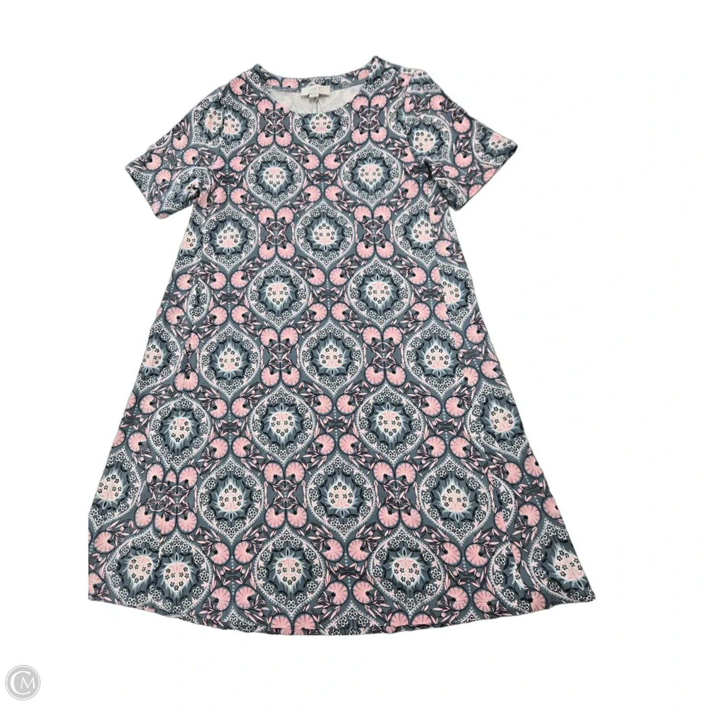 Dress Casual Short By Loft In Green & Pink, Size: Xs