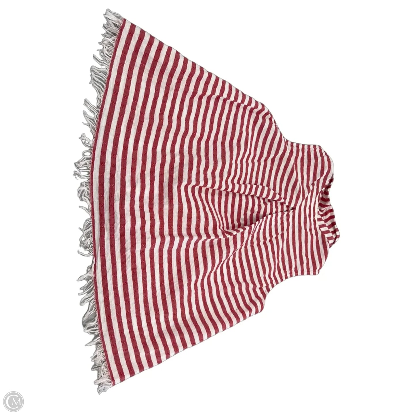 Tank Top By Kensie In Red & White, Size: M