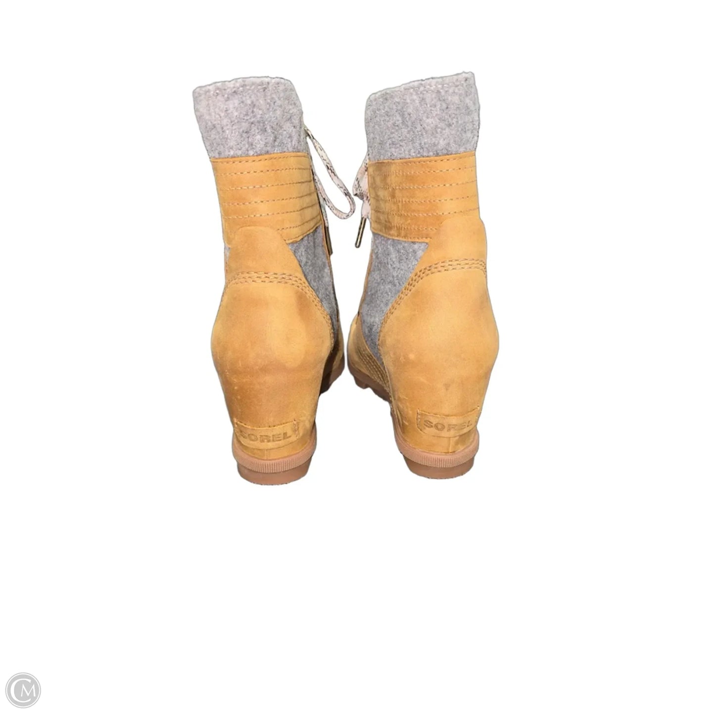 Boots Ankle Heels By Sorel In Brown, Size: 11