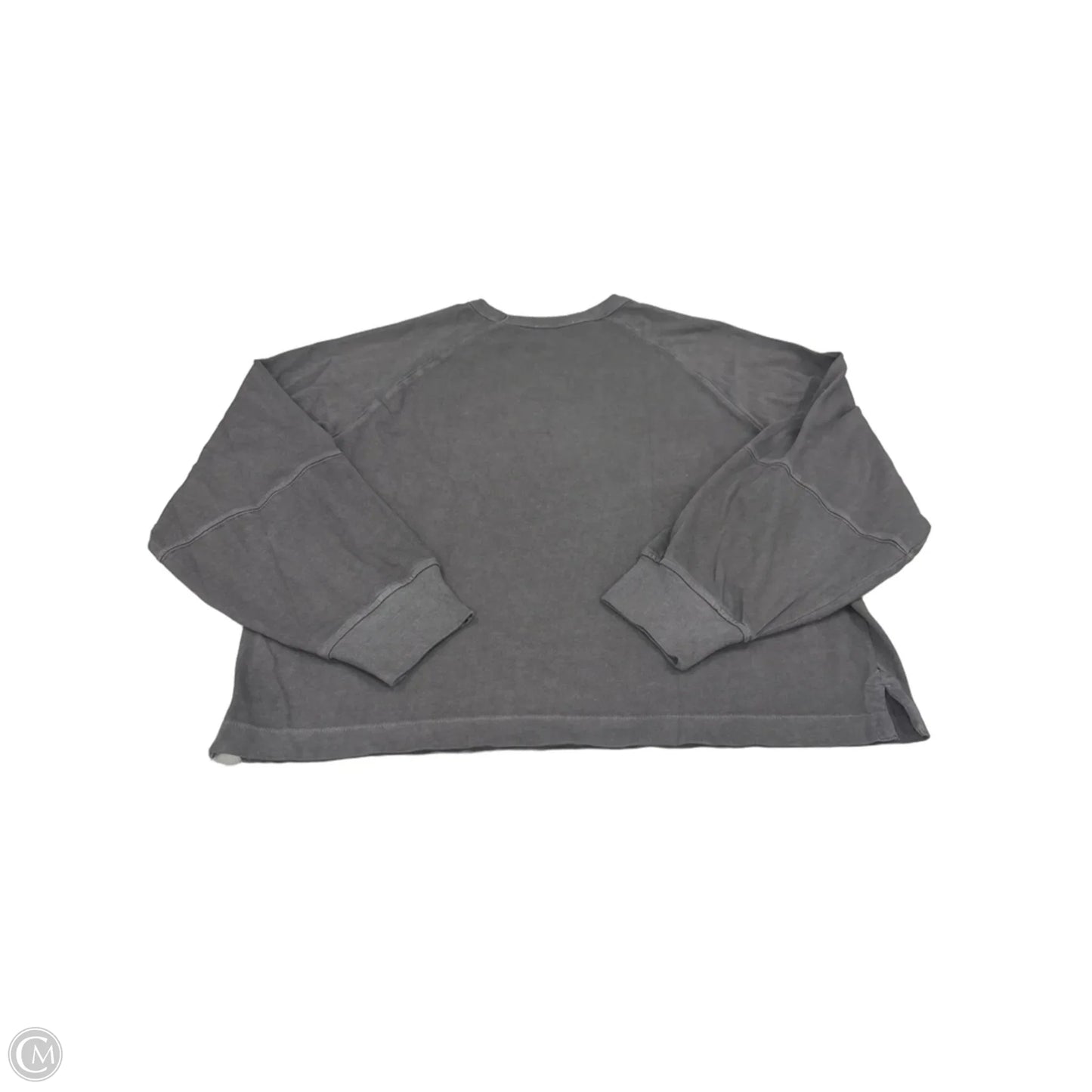 Top Long Sleeve By Madewell In Grey, Size: M