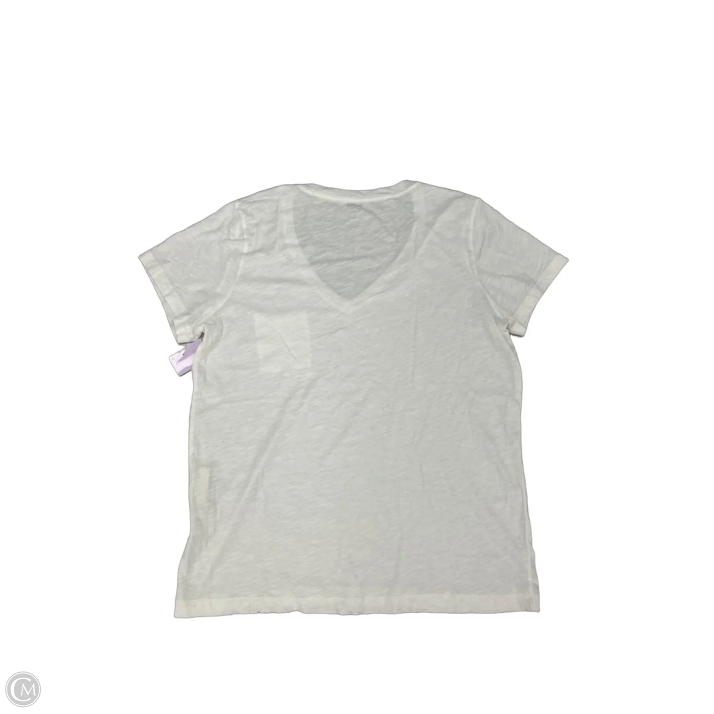 Top Short Sleeve By Madewell In White, Size: L
