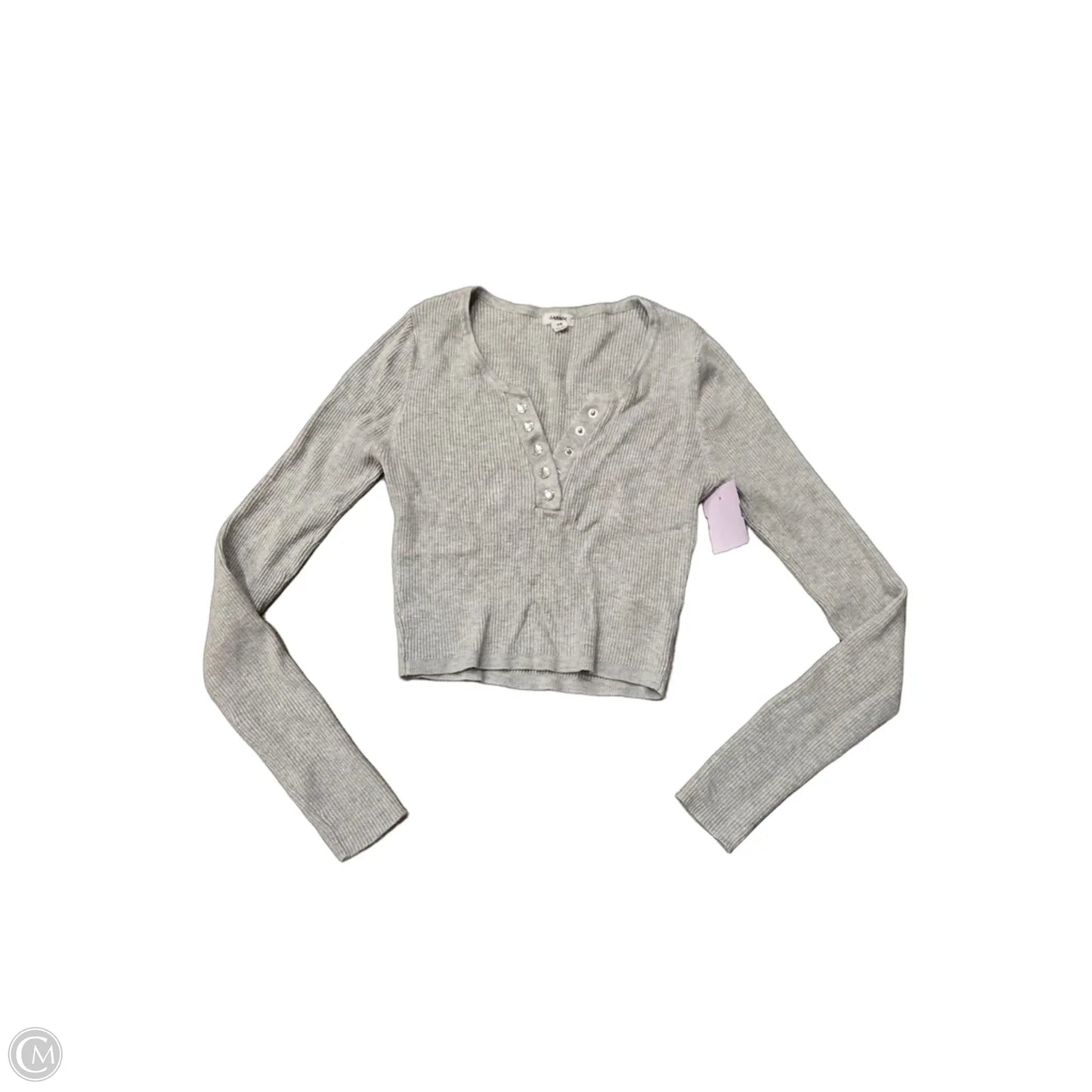 Top Long Sleeve By Garage In Grey, Size: Sp