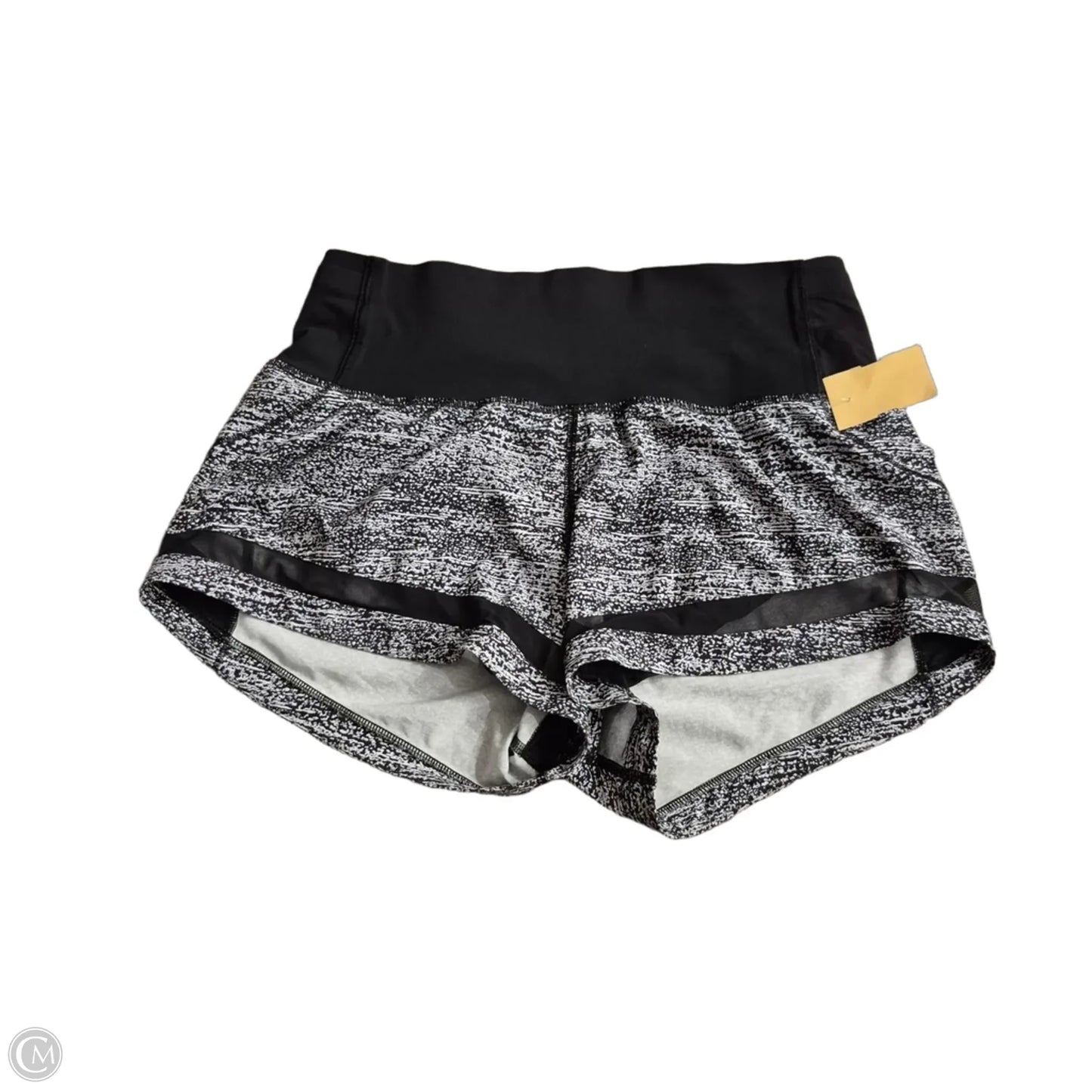 Athletic Shorts By Lululemon In Black & White, Size: 6