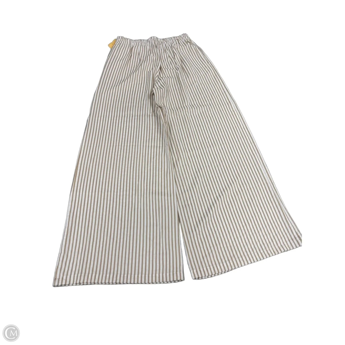 Pants Lounge By Sincerely Jules In Tan & White, Size: S