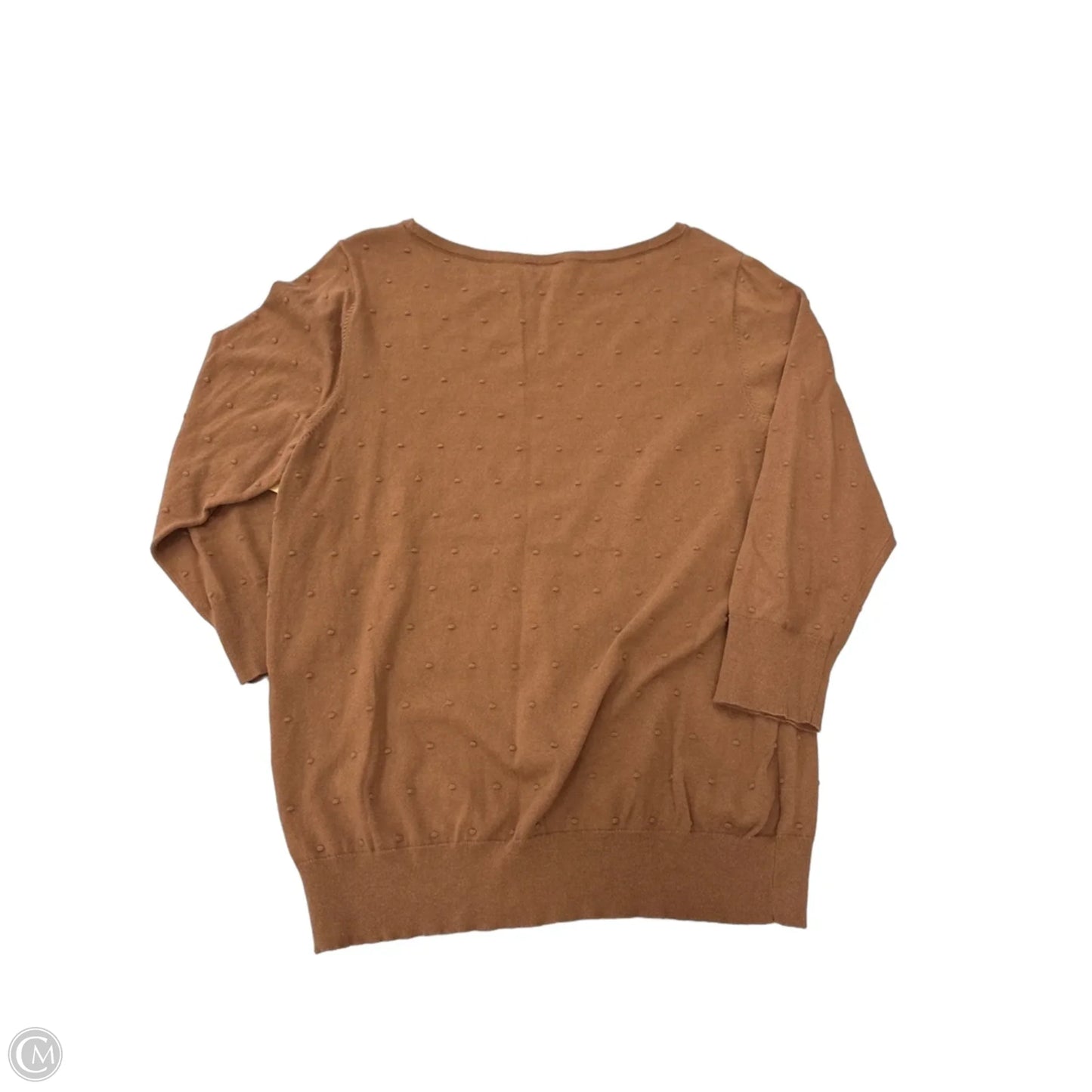 Top Long Sleeve By Ann Taylor In Brown, Size: Xl