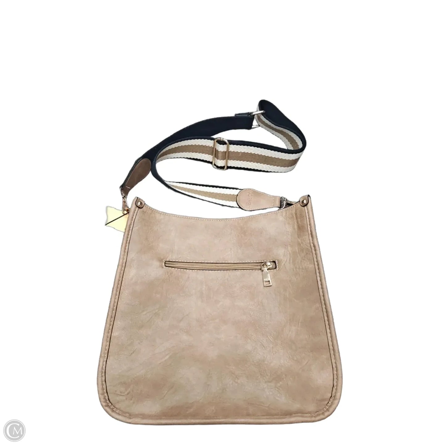 Handbag Leather By Jen & Co, Size: Medium