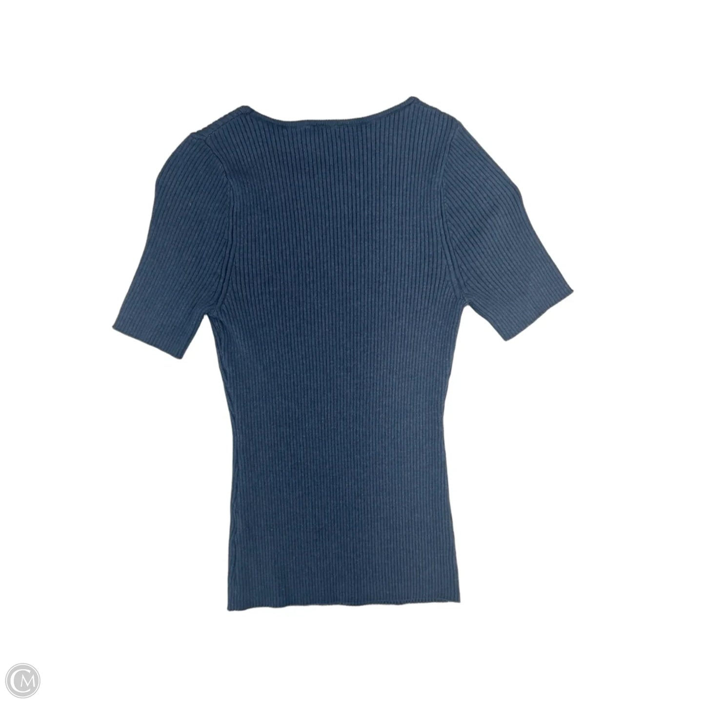 Top Short Sleeve By Cmf In Blue, Size: S
