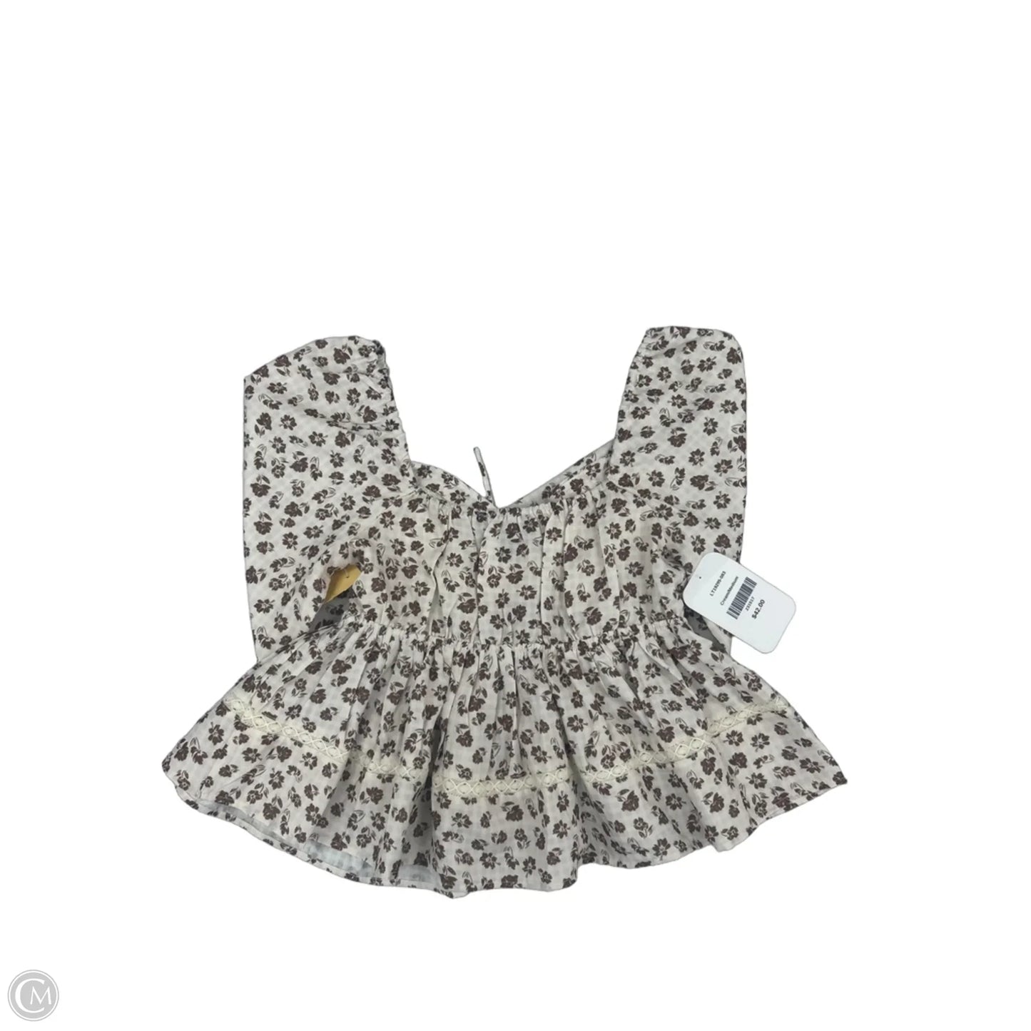 Top Long Sleeve By Cmc In Floral Print, Size: M