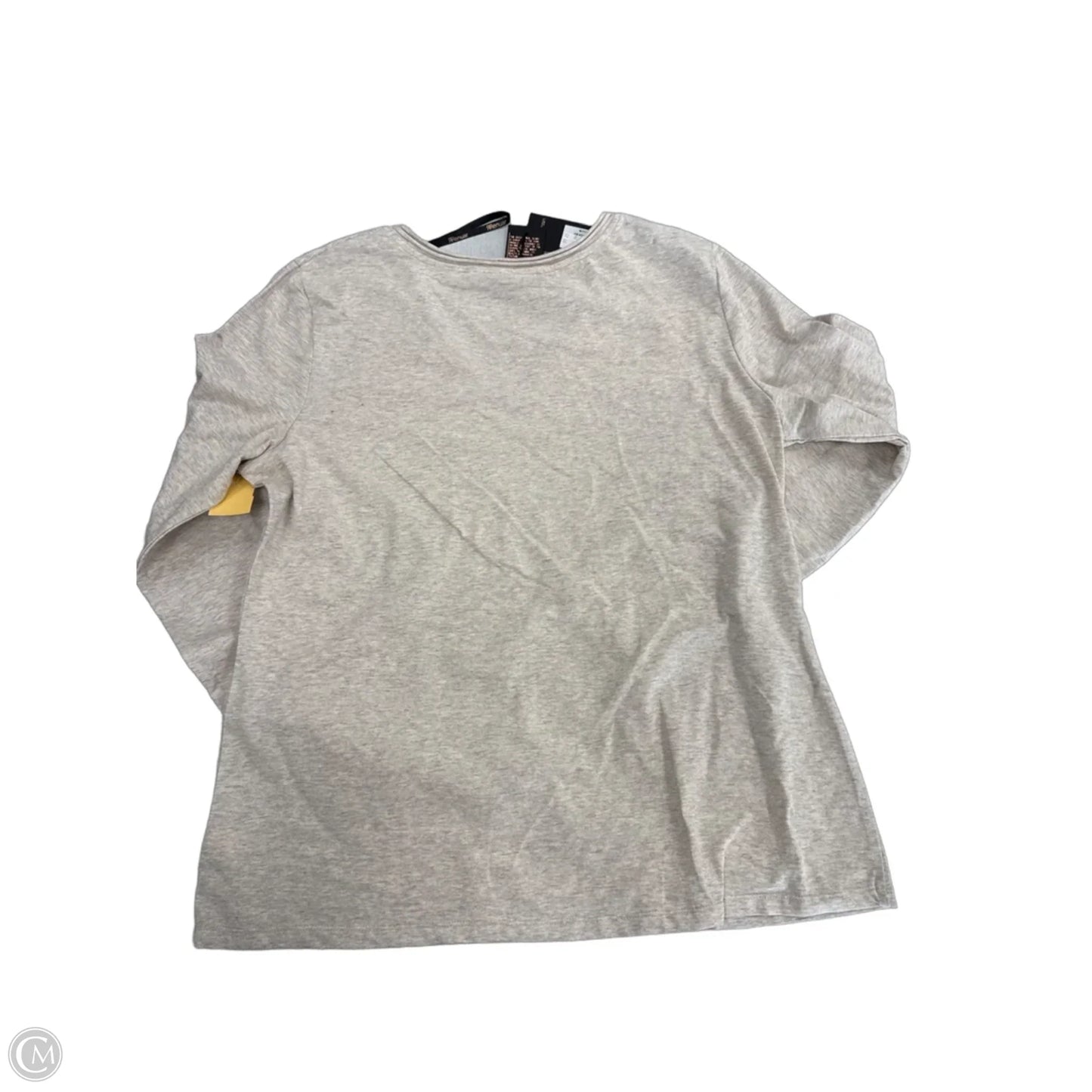 Top Long Sleeve By Cmc In Cream, Size: L