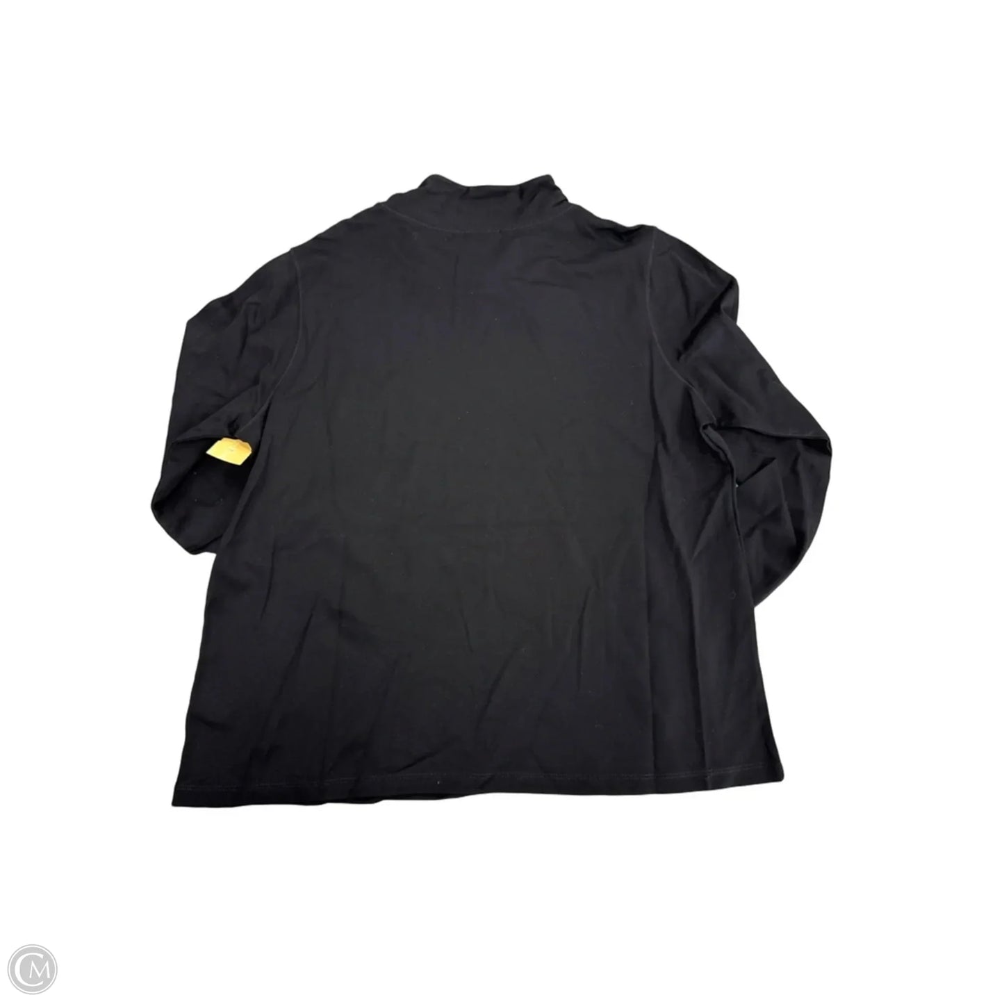 Top Long Sleeve By Cmc In Black, Size: L