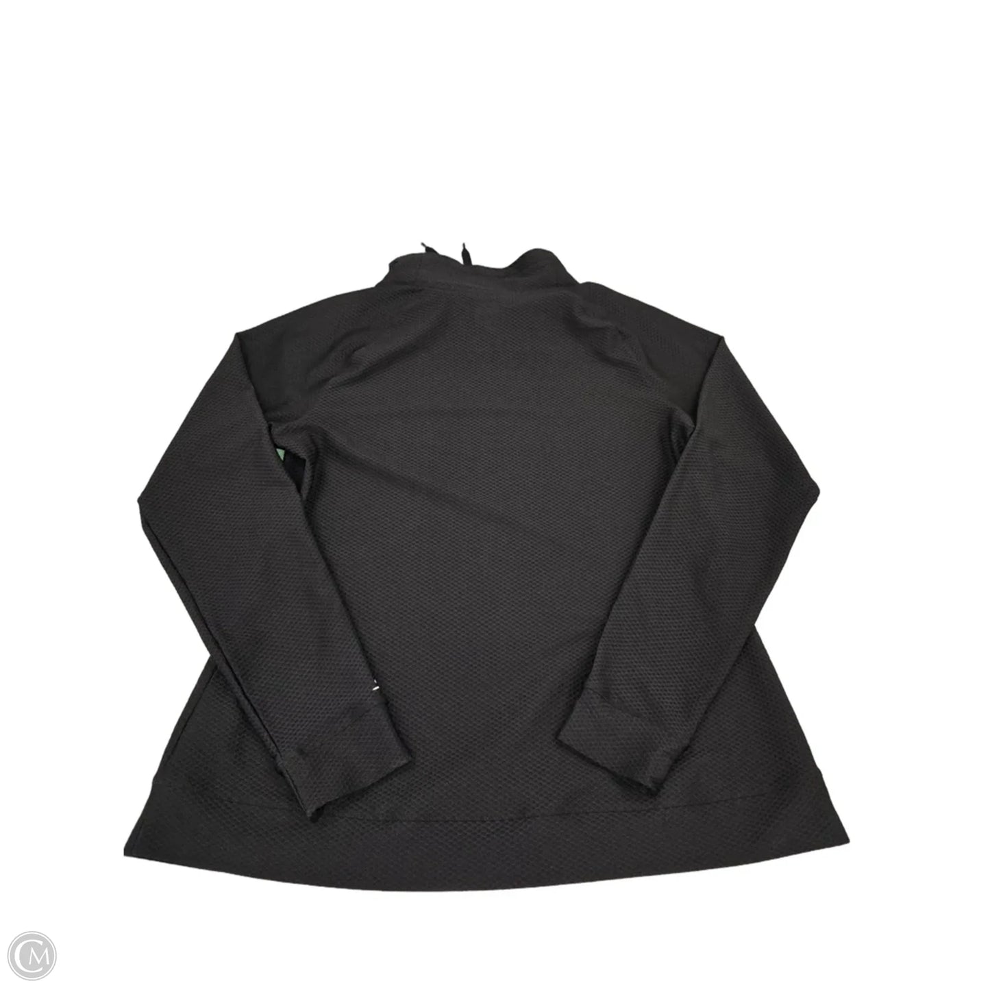 Athletic Top Long Sleeve Collar By Slazenger In Black, Size: L