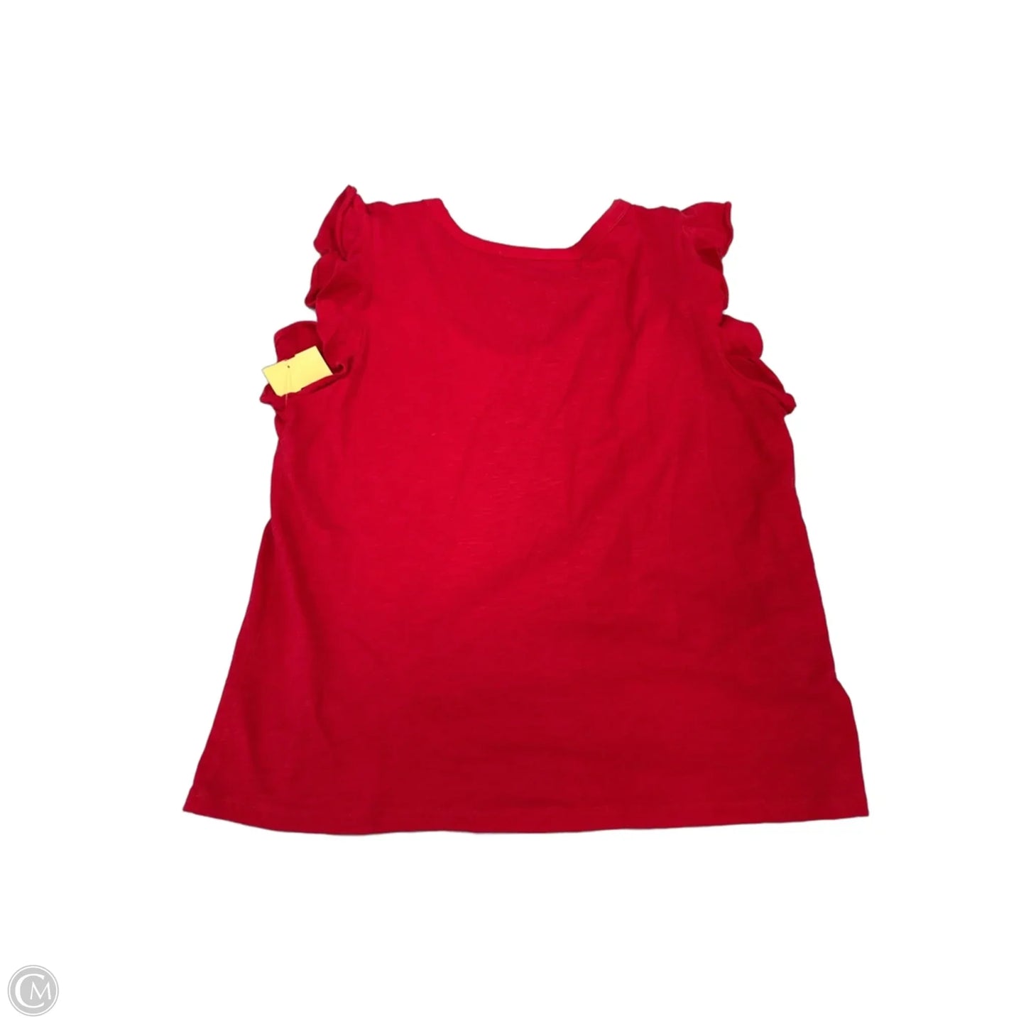 Top Short Sleeve By Loft In Red, Size: L