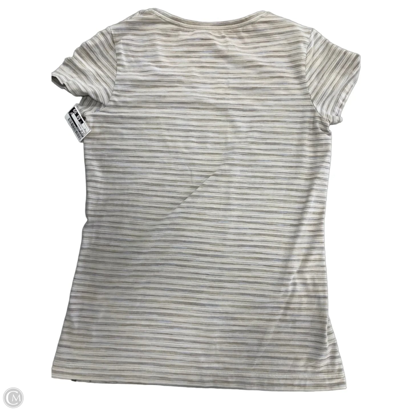 Top Short Sleeve By Eddie Bauer In Striped Pattern, Size: M