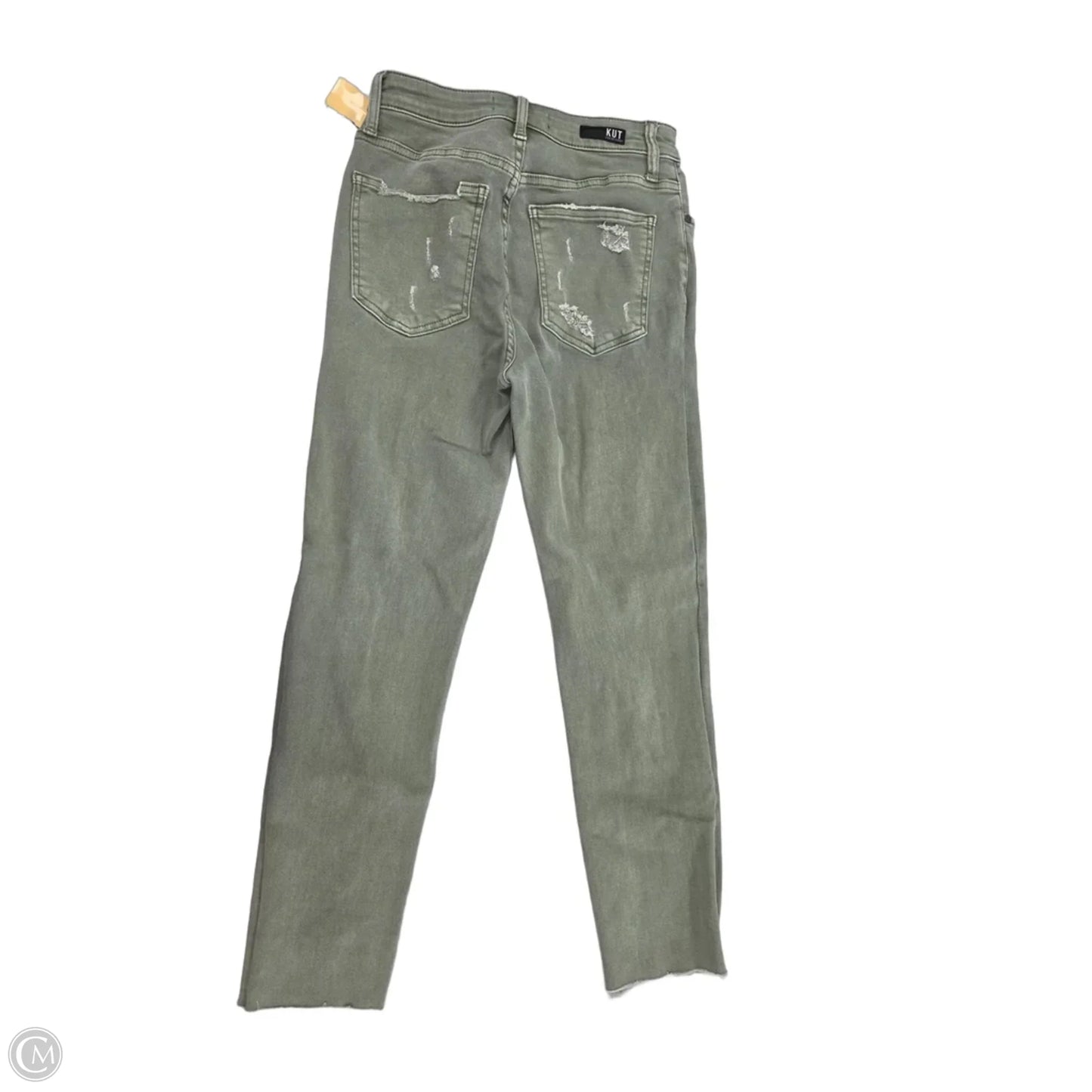 Jeans Straight By Kut In Green Denim, Size: 2