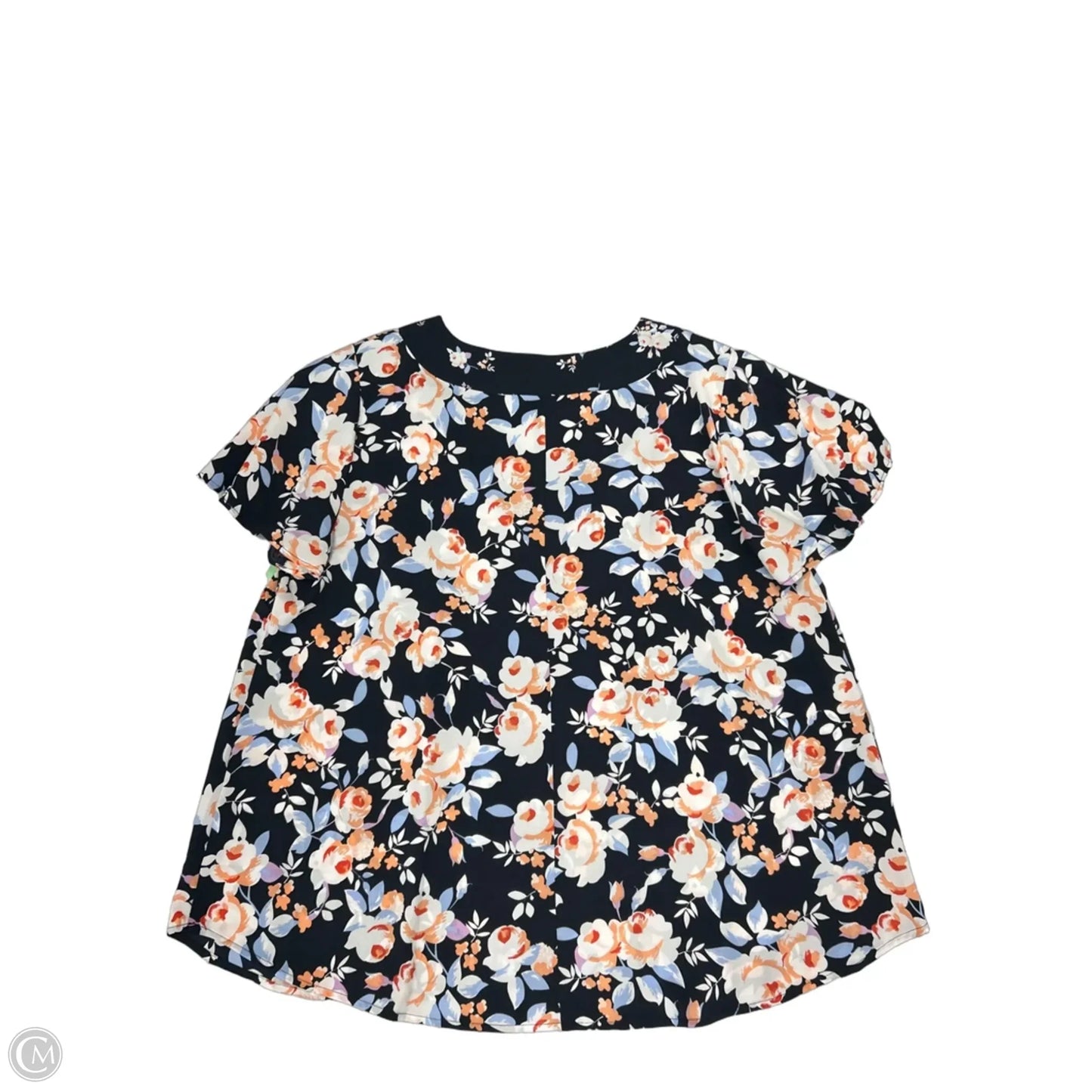 Top Short Sleeve By Lane Bryant In Floral Print, Size: 1x