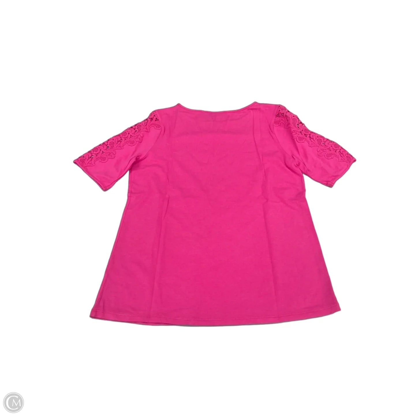 Top Short Sleeve By Susan Graver In Pink, Size: S