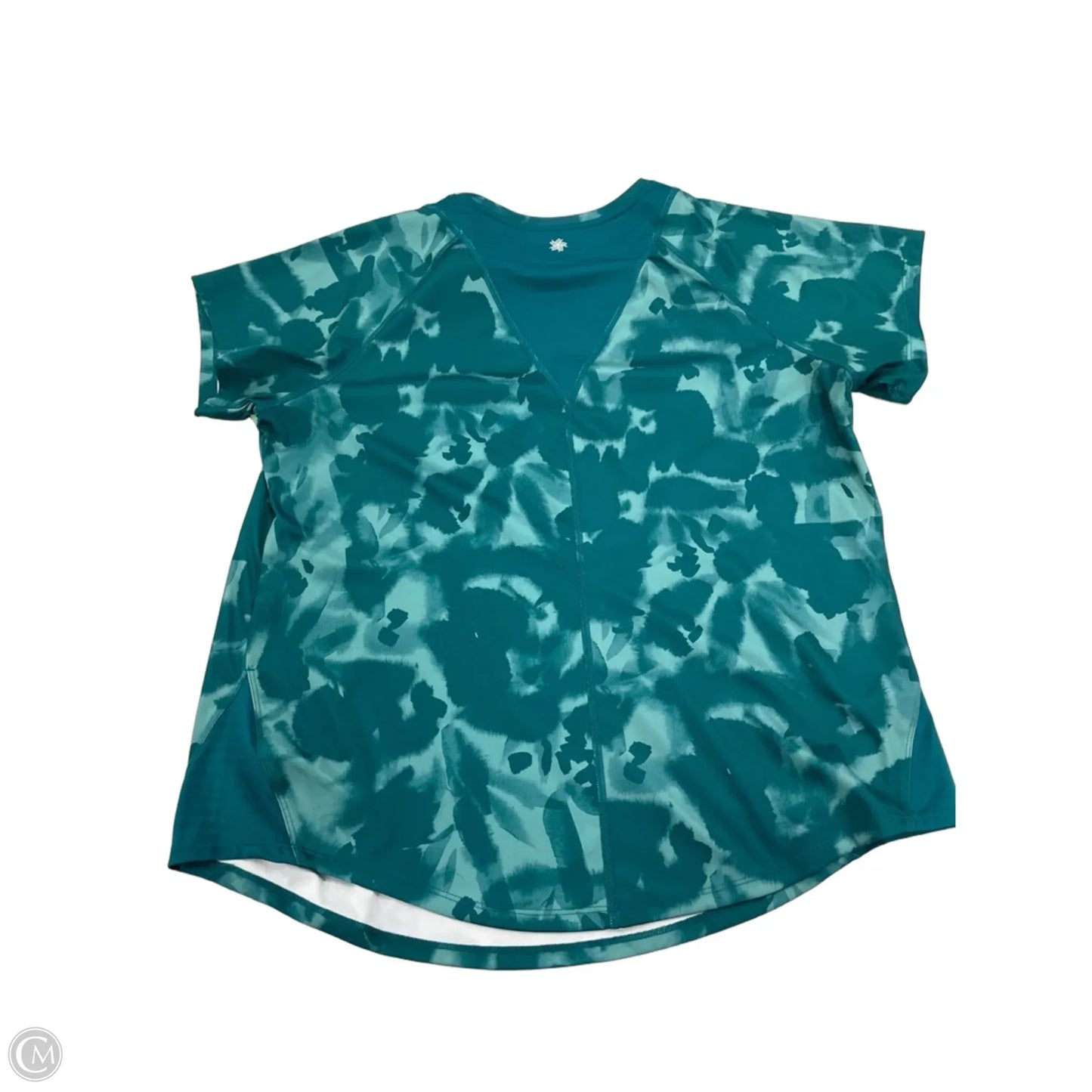 Athletic Top Short Sleeve By Tek Gear In Teal, Size: Xl