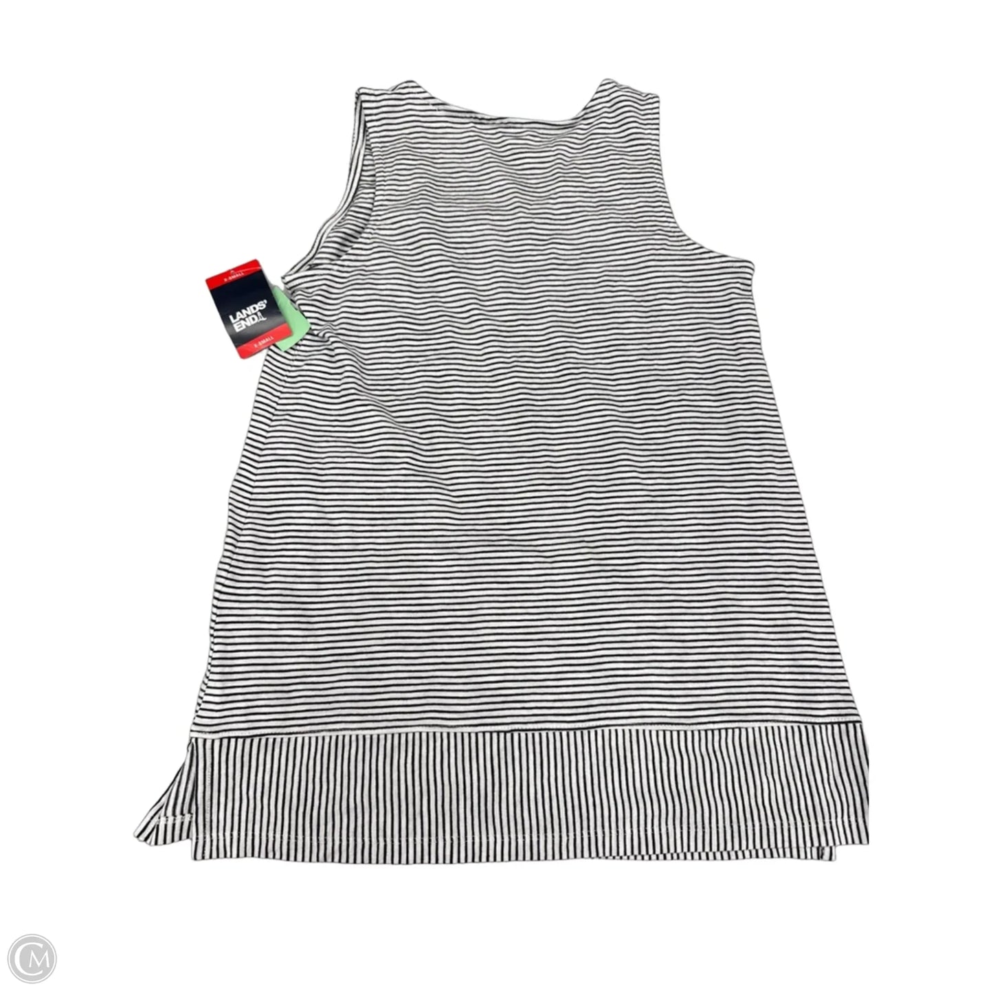 Tank Top By Lands End In Black & White, Size: Xs