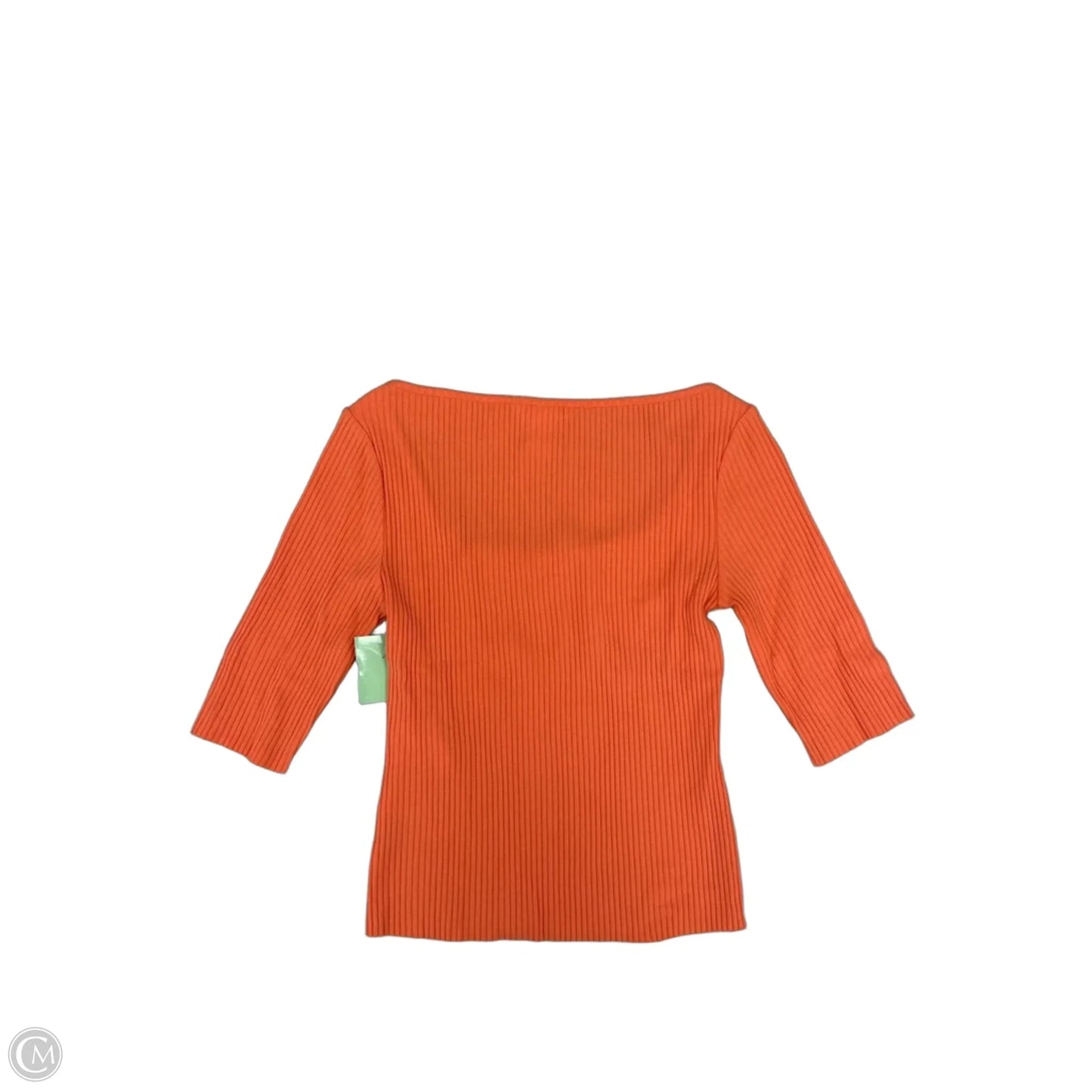 Top Short Sleeve By H&m In Orange, Size: S