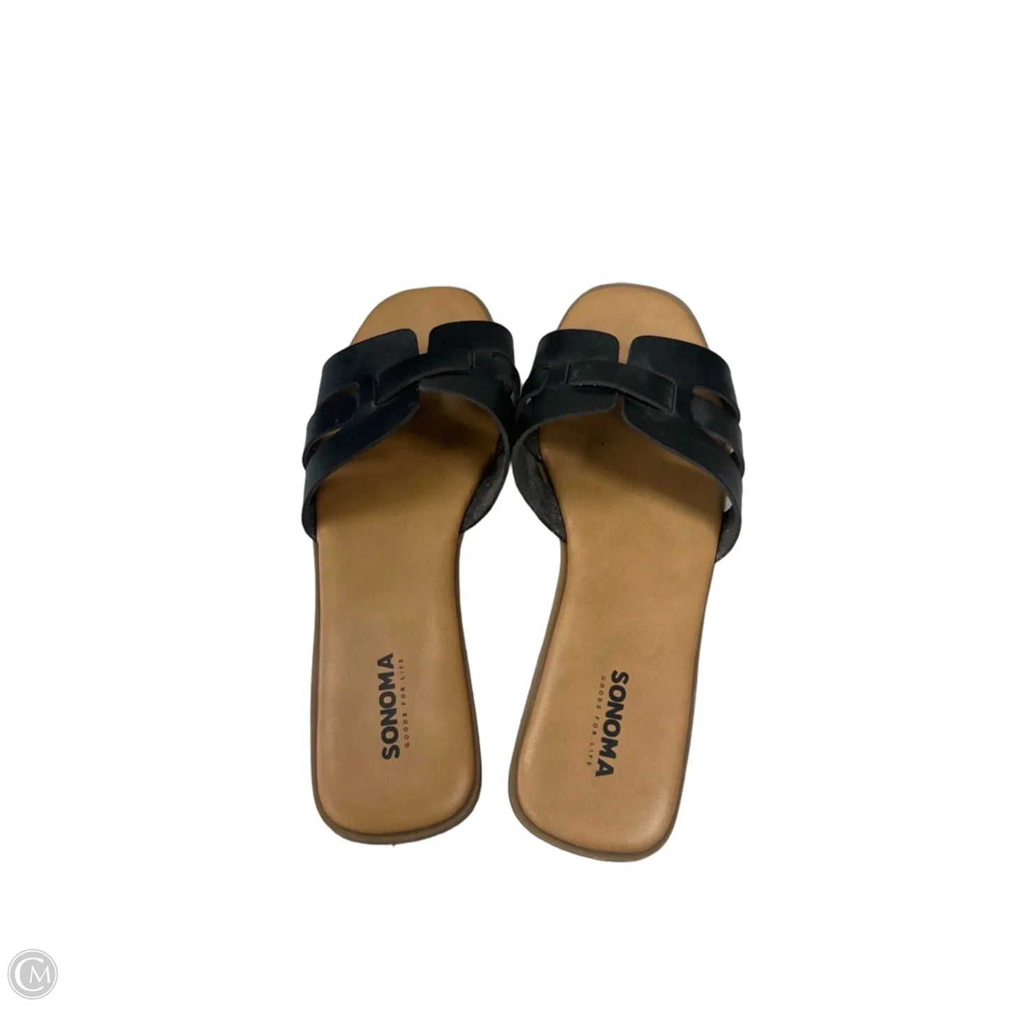 Sandals Flats By Sonoma In Black & Brown, Size: 9