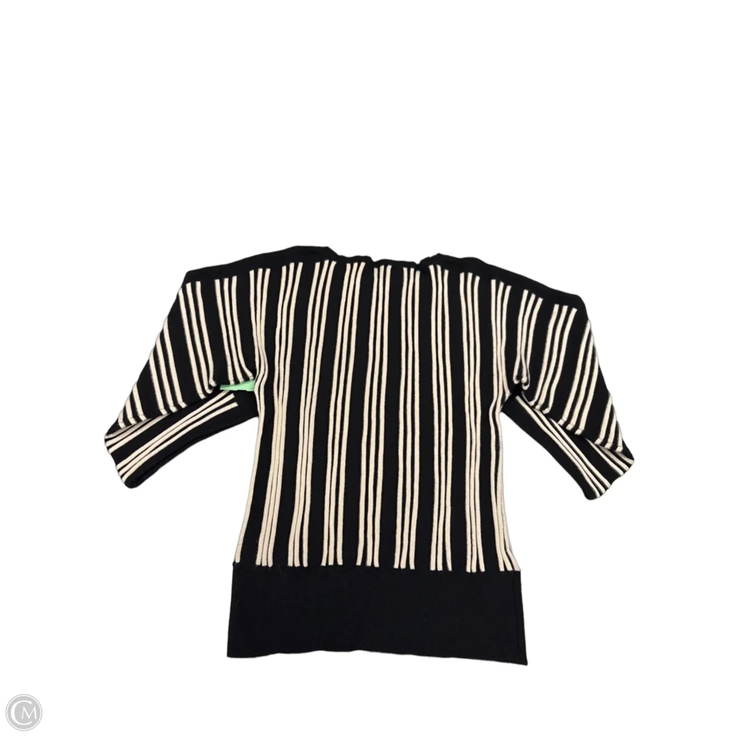 Top Long Sleeve By Liverpool In Black & Cream, Size: Xs