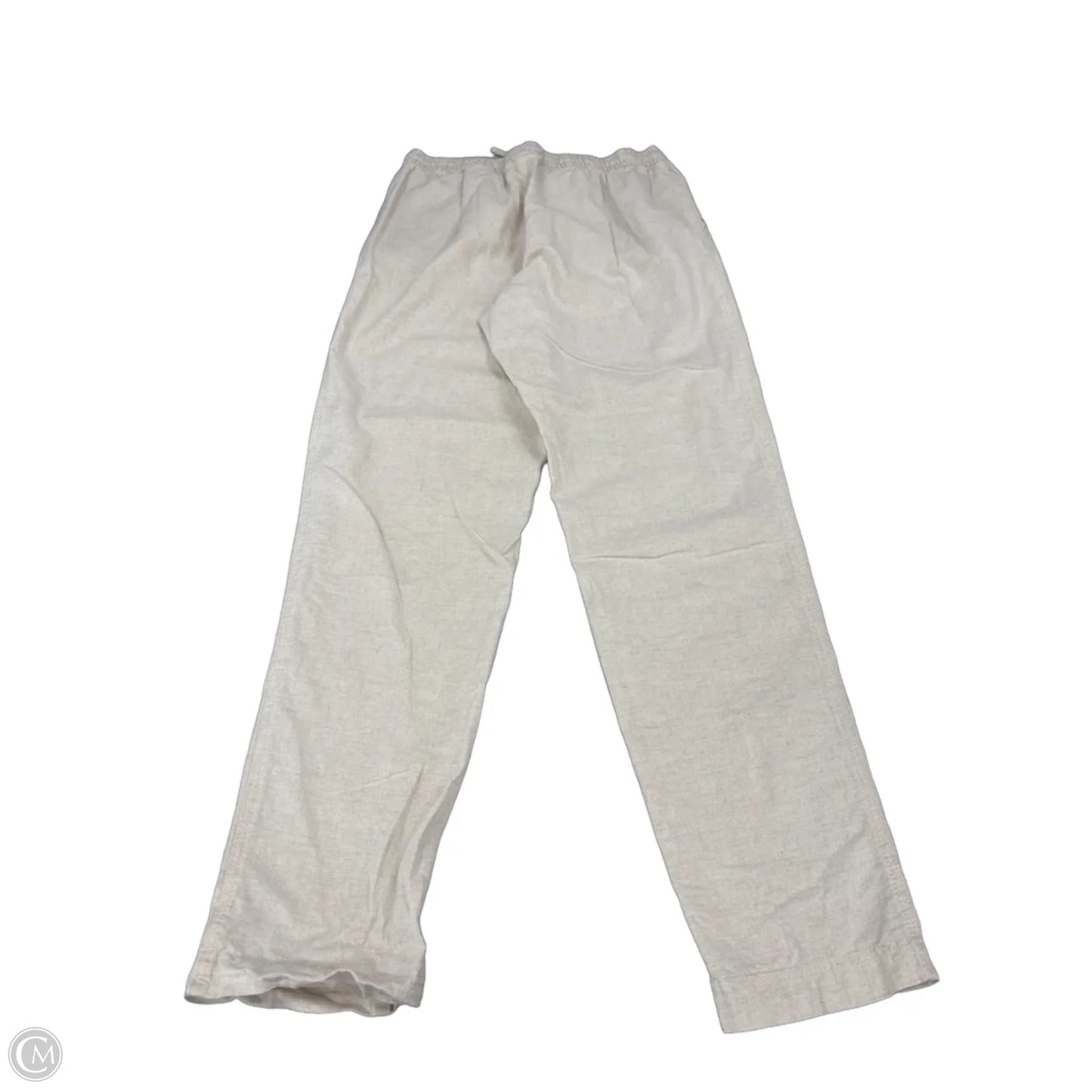 Pants Linen By H&m In Cream, Size: S
