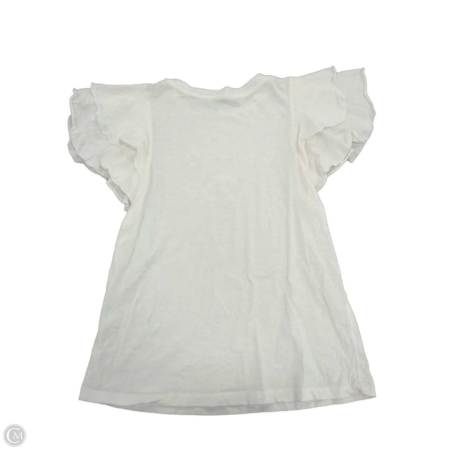 Top Short Sleeve By Cme In White, Size: S